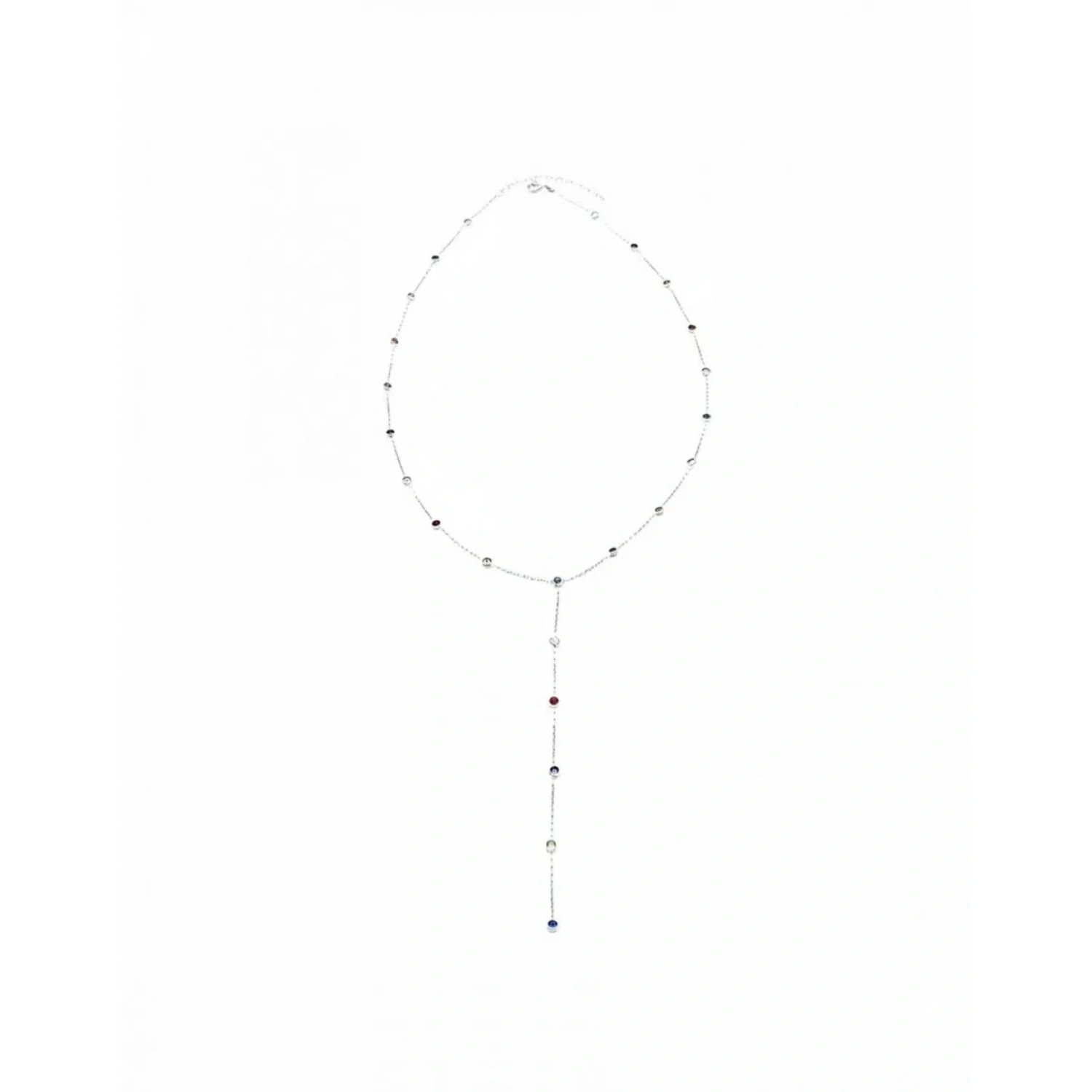 Rainbow Gömme Taş Y Kolye