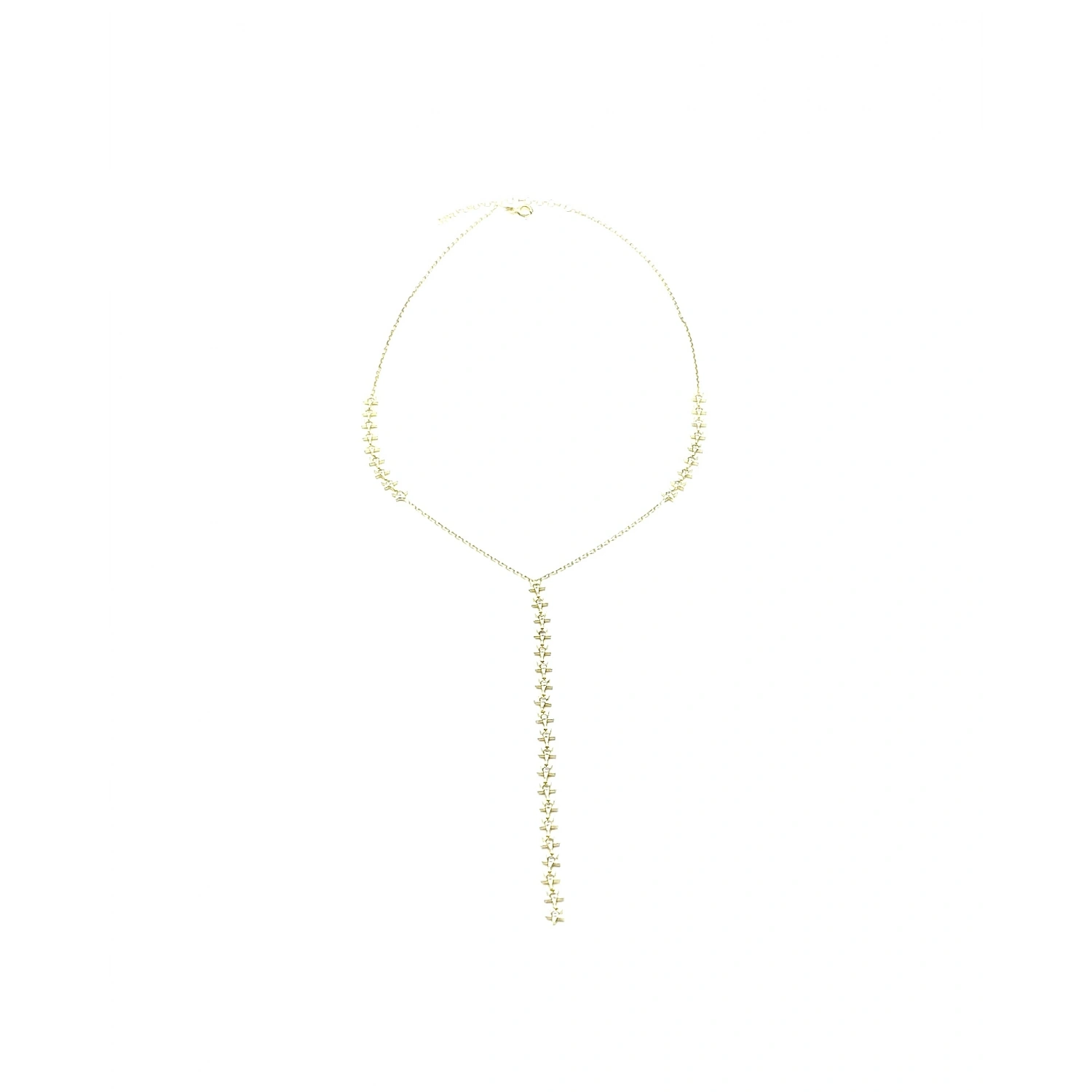 Taşlı Yıldız Y Kolye