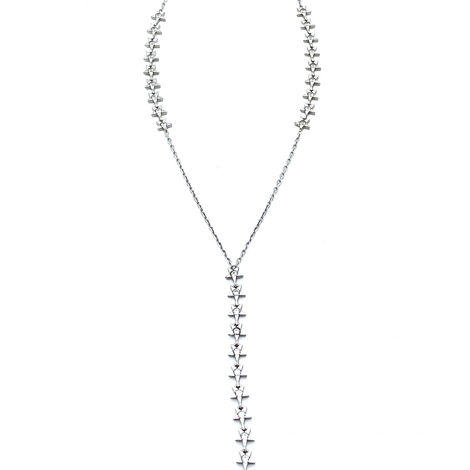 Taşlı Yıldız Y Kolye