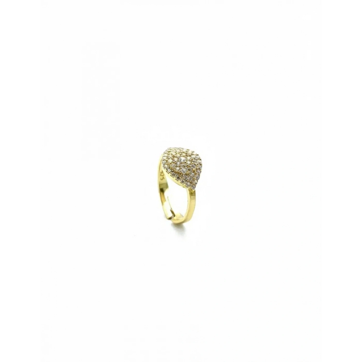 Taşlı Badem Küçük Parmak Yüzük