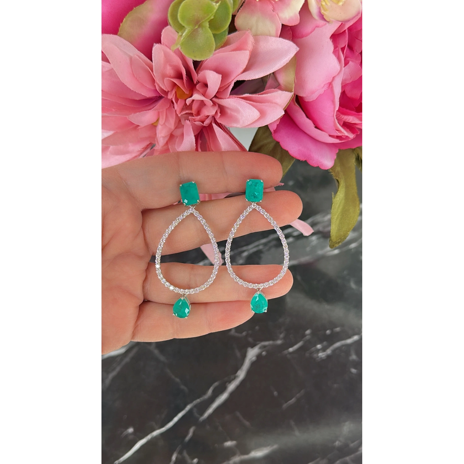 Paraiba Di Damla Küpe