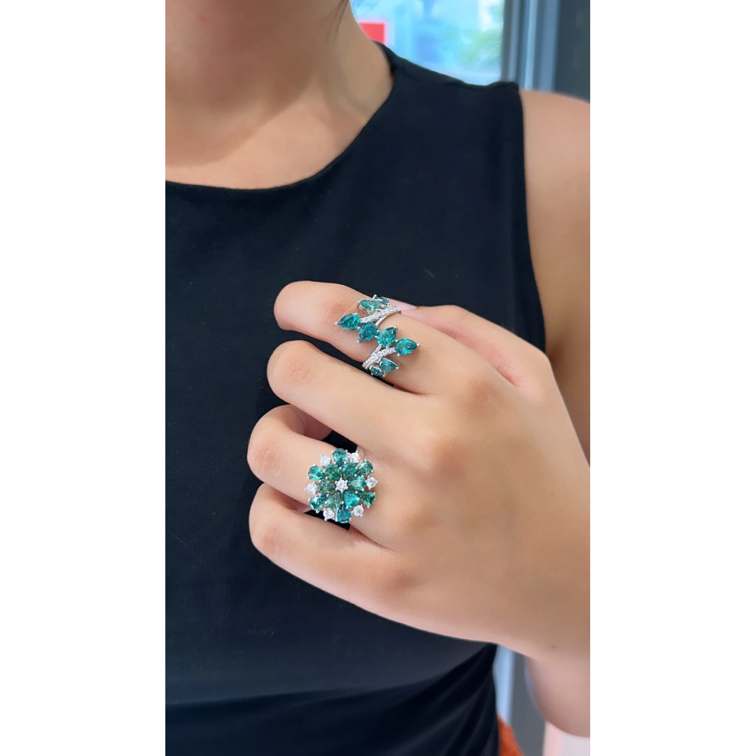 Alex Damla Çiçek Yüzük