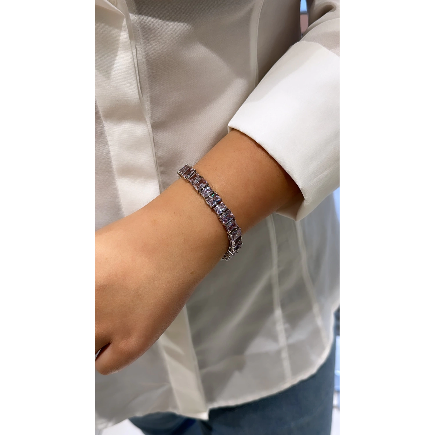 Alex Tarçın Ddörtgen Suyolu Bileklik