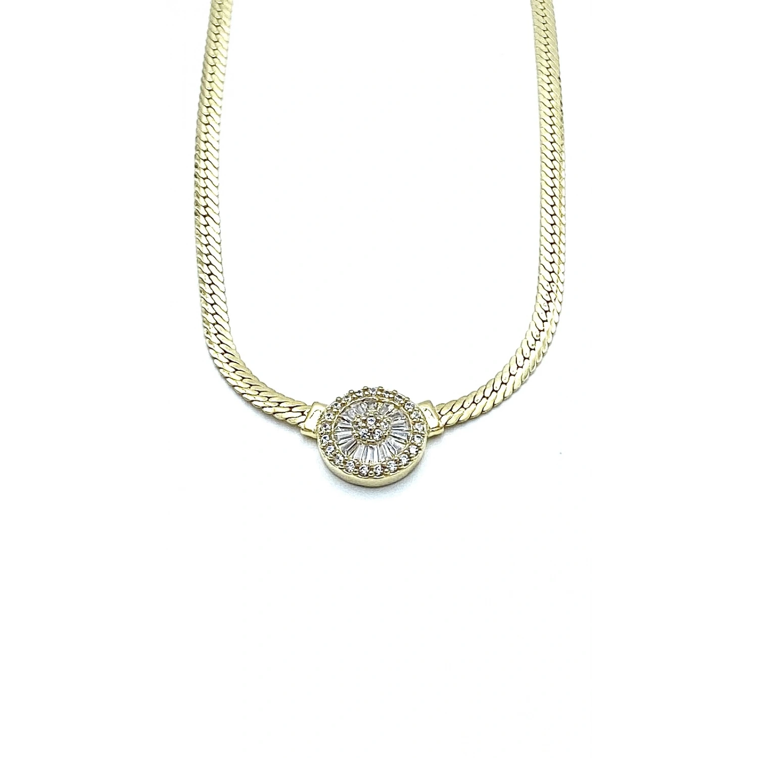 Altın Montür Bagetli Kolye