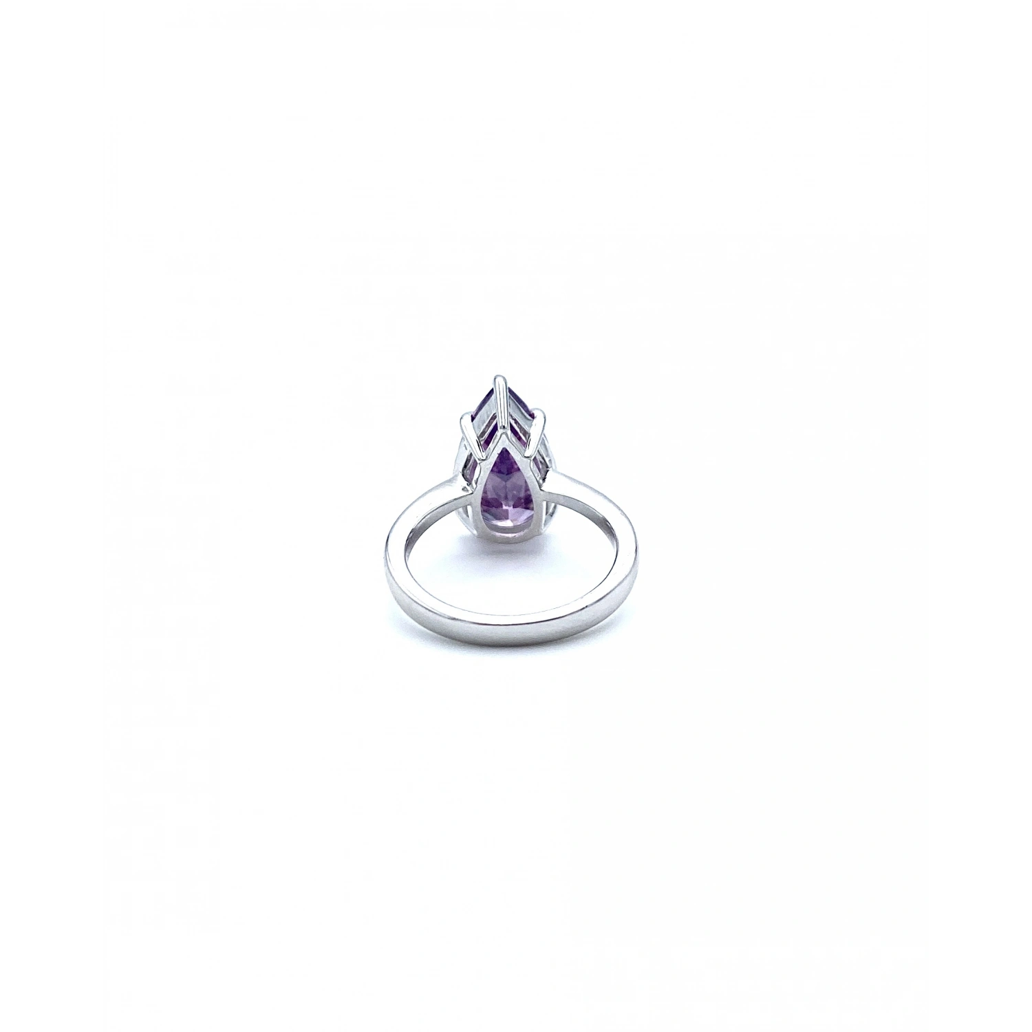 Ametist Damla 5 Tırnak Tektaş Yüzük