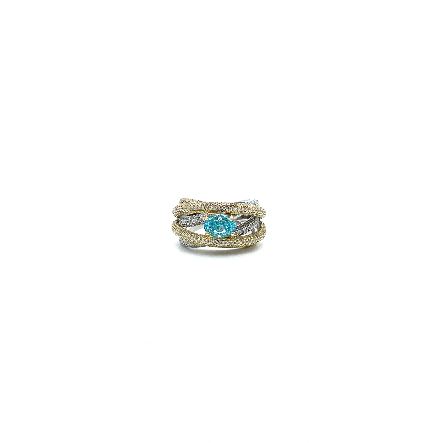 Aqua Sarmal 6 Pave Yüzük