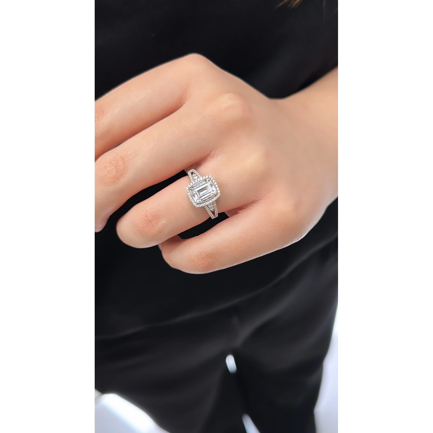 AR Mozanit Di 2 Dot Yüzük