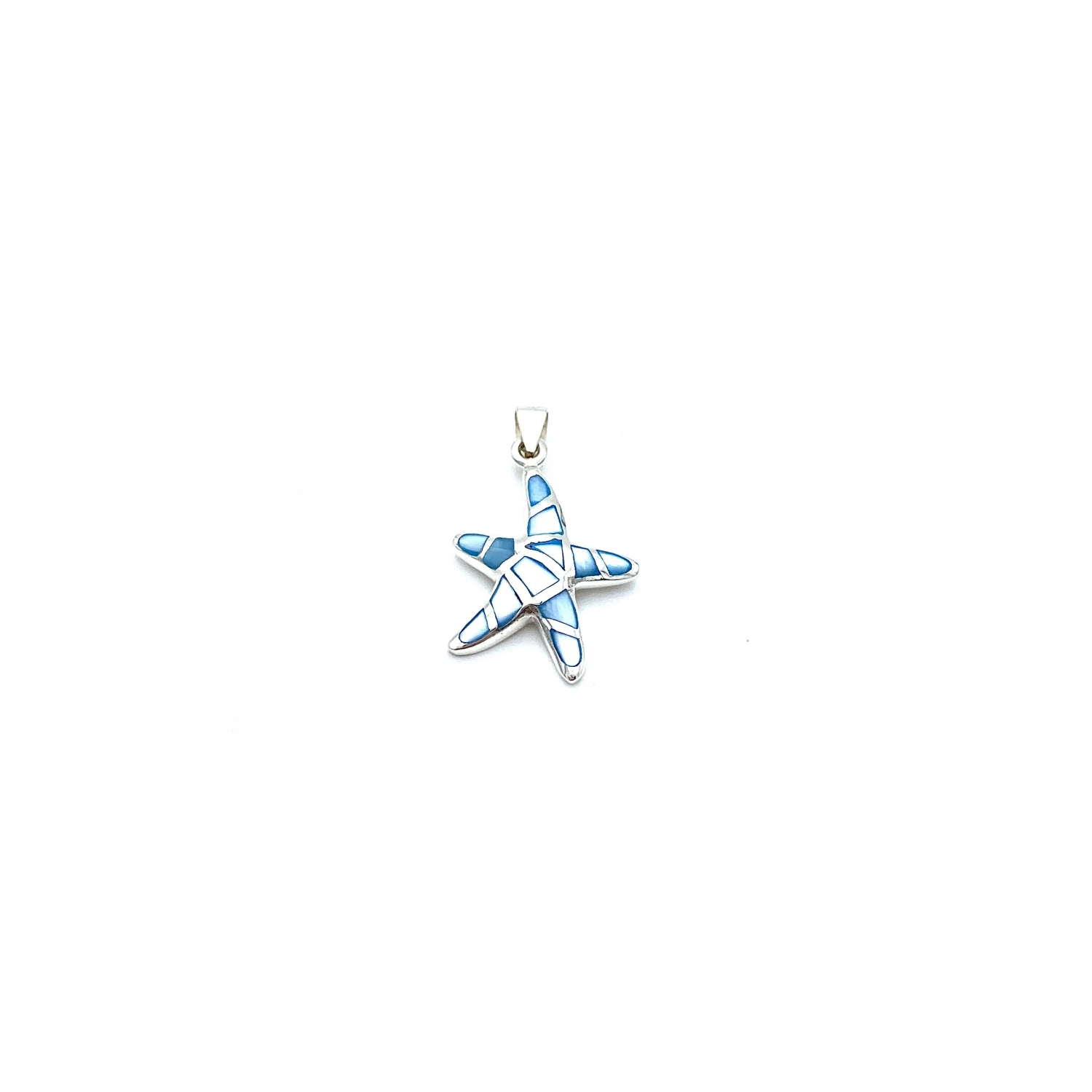 Baby Blue Sedef Deniz Yıldızı Kolye Ucu