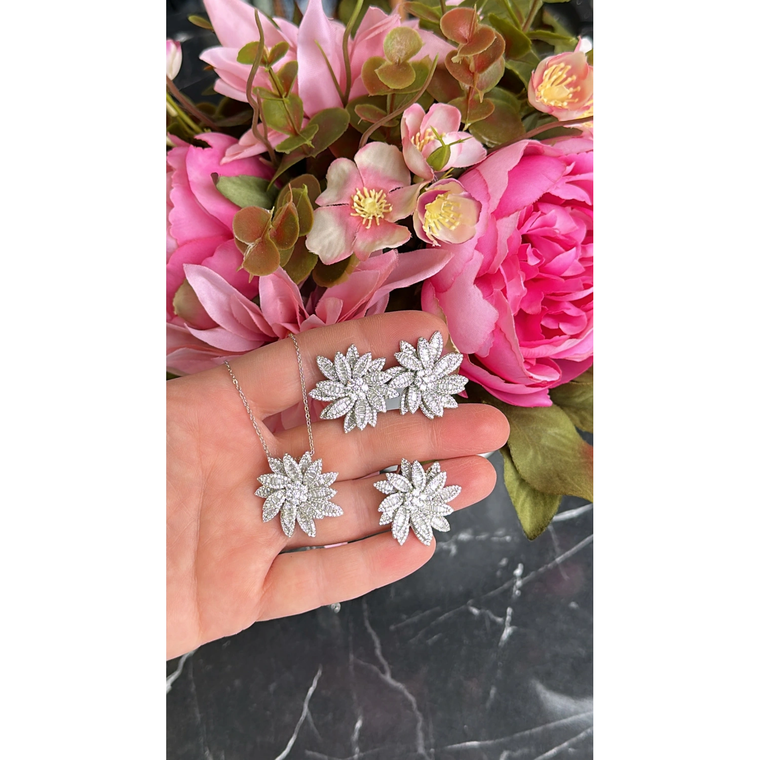 Baget Badem Çiçek Yüzük