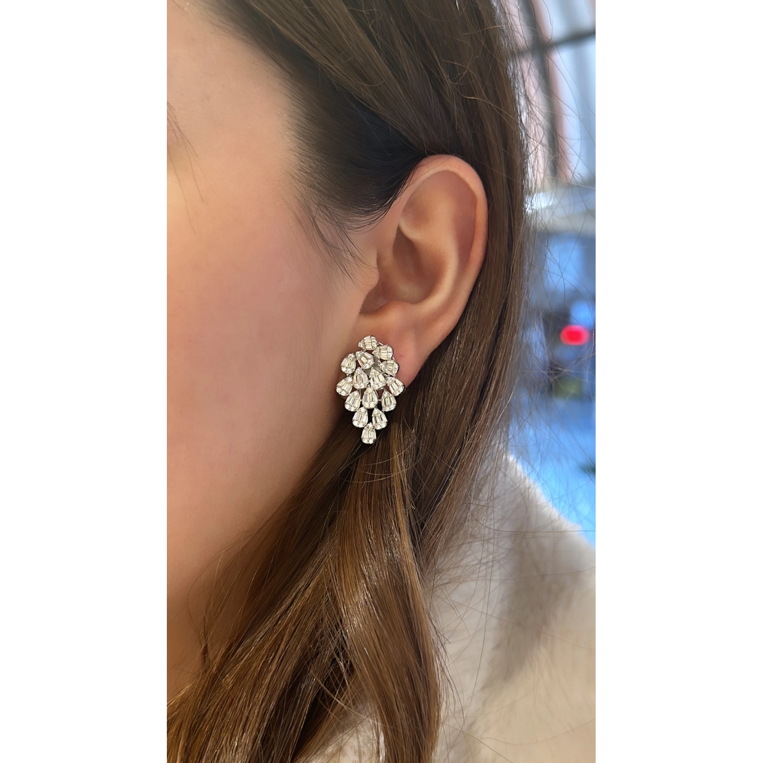 Baget Damla Salkım Küpe