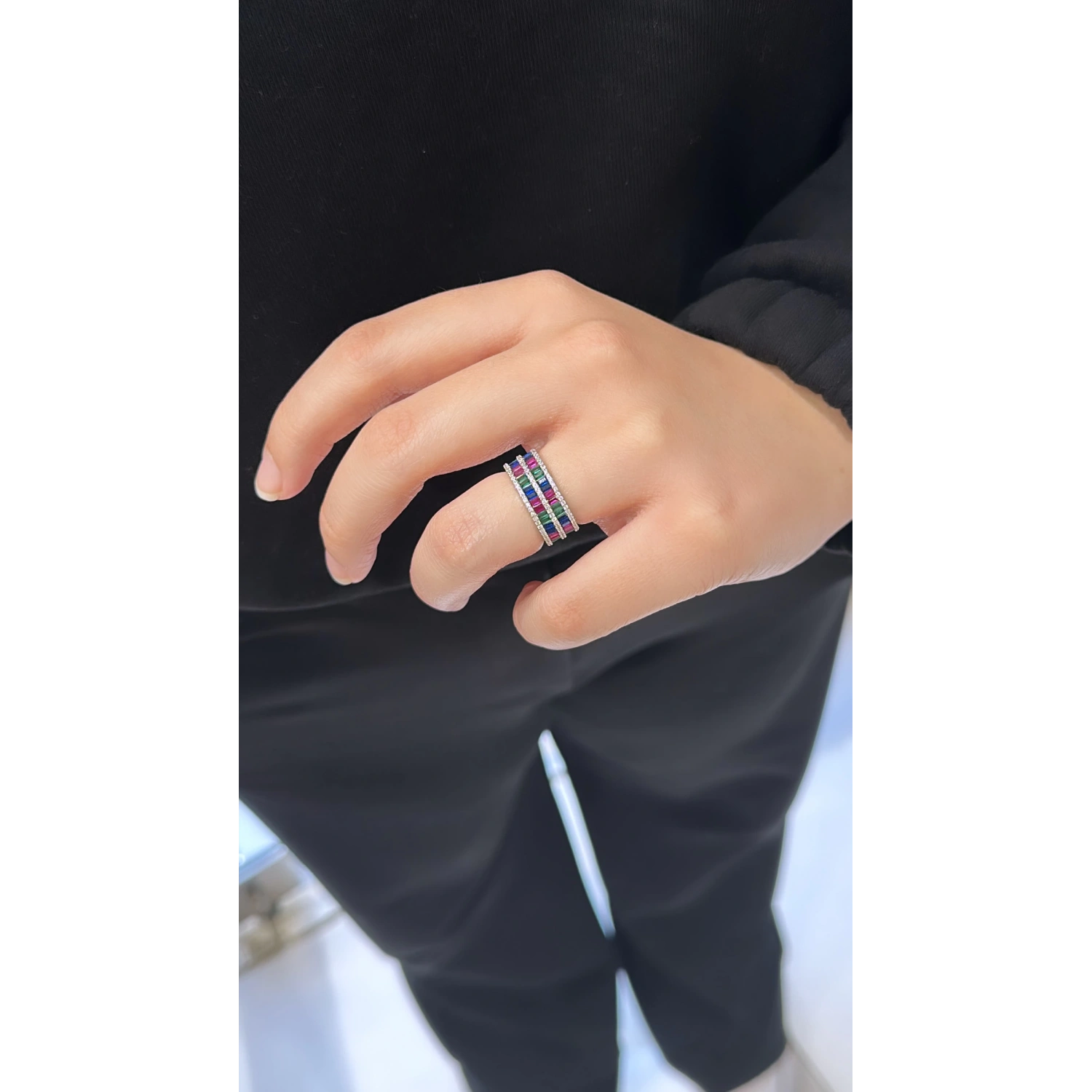 Baget Rainbow Duo Tamtur Yüzük