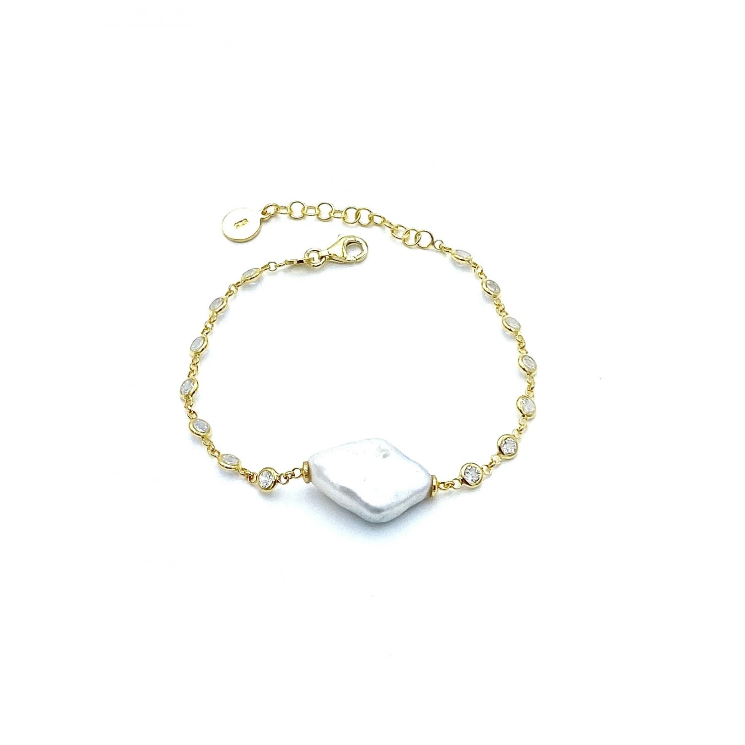 Barok İnci Tif Zincir Bileklik