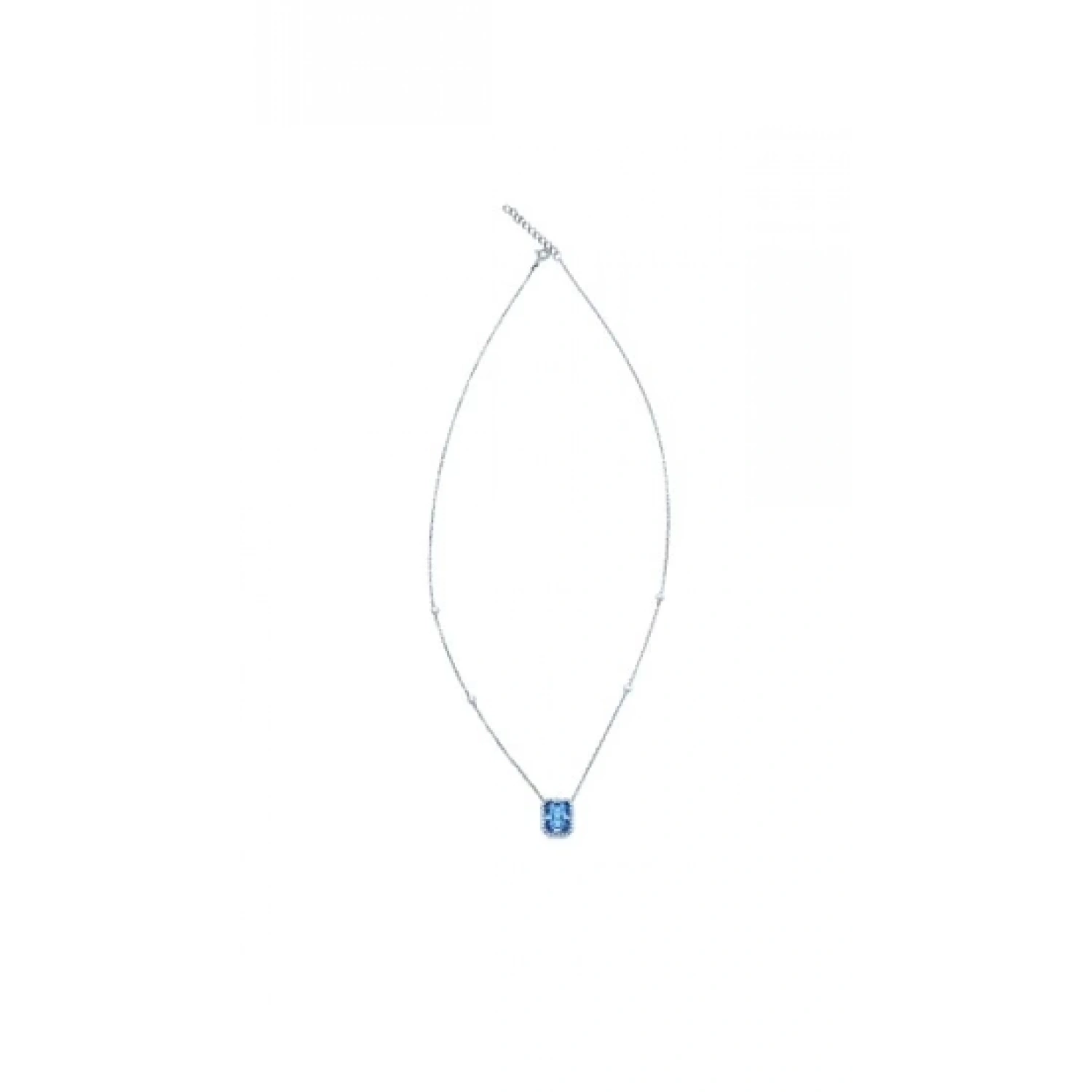 BD Ddörtgen Etrafı Taşlı Kolye