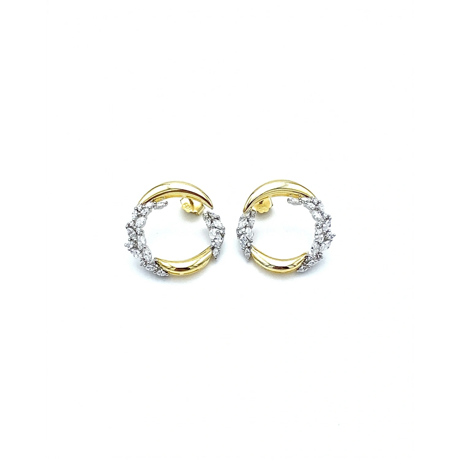 Bella Duo Markiz Circle Küpe