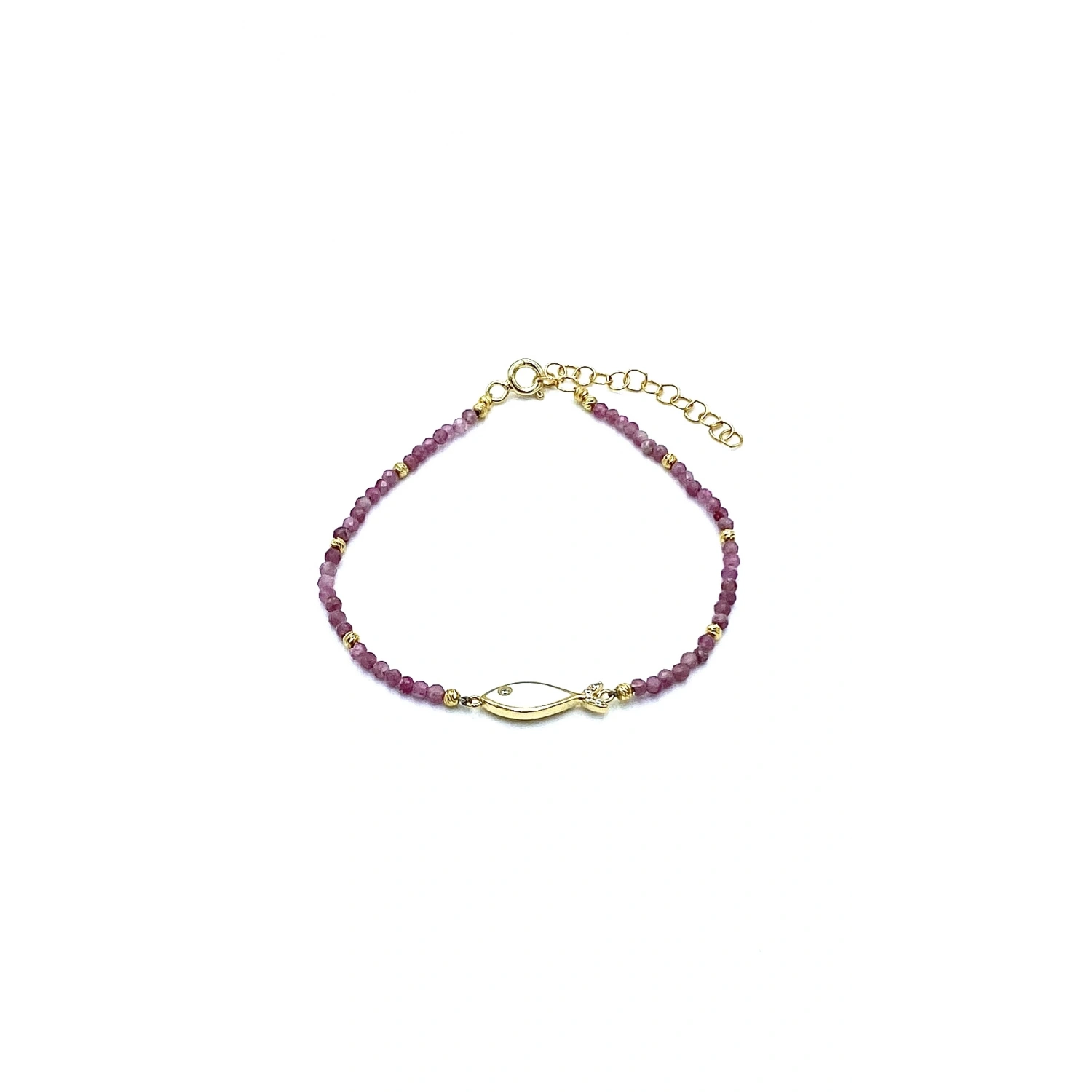 Beyaz Balık Doğaltaş Bileklik