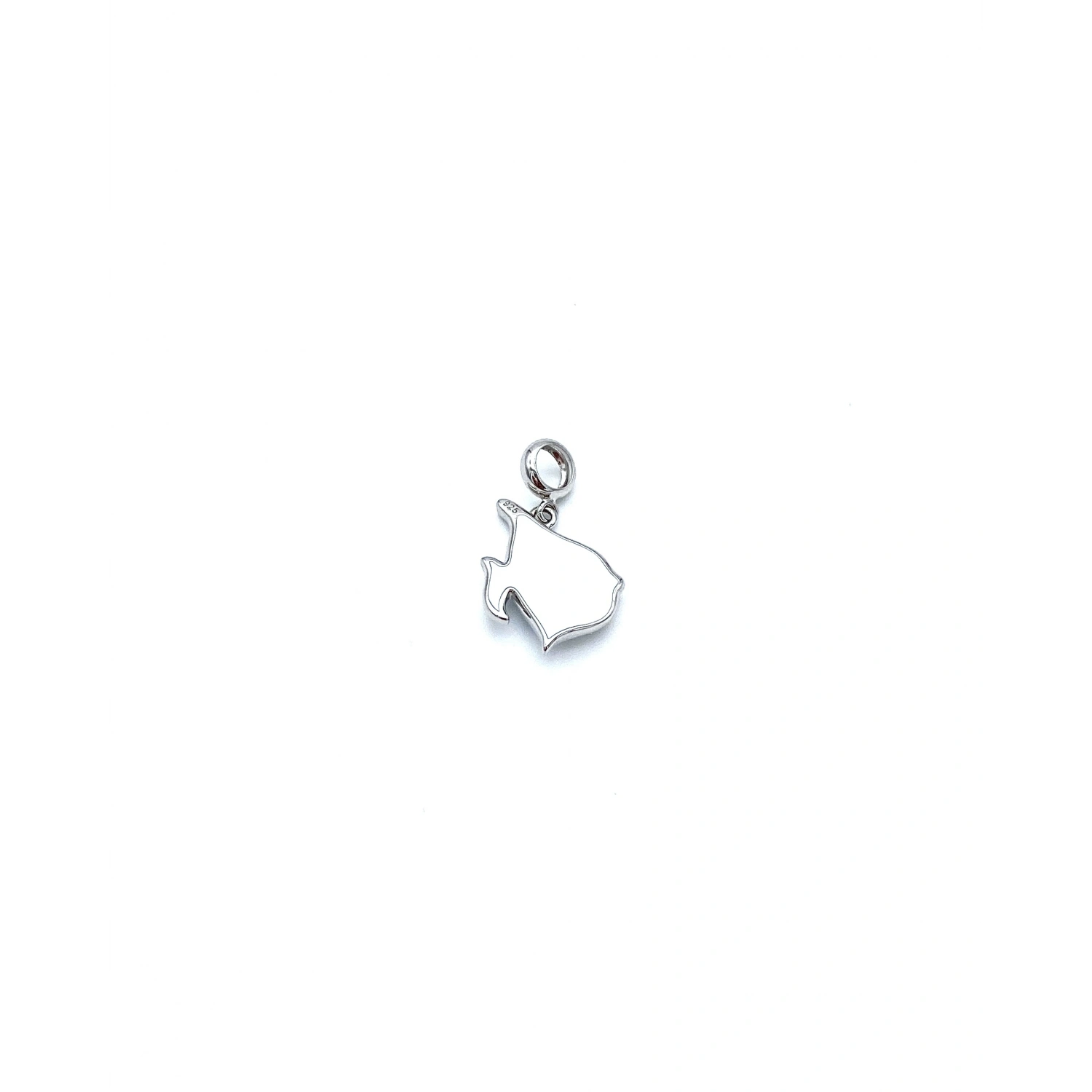 Beyaz Mine Daisy Balık Charm Kolye Ucu