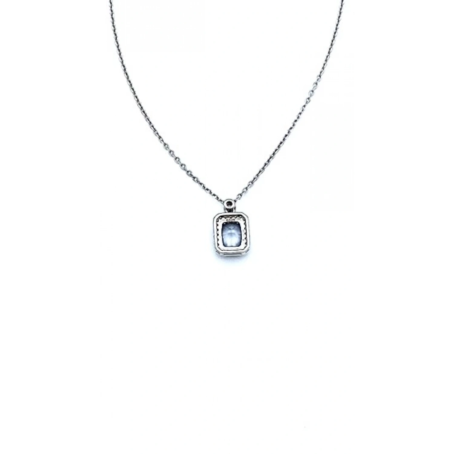 Black Diamond Ddörtgen Taşlı Kolye