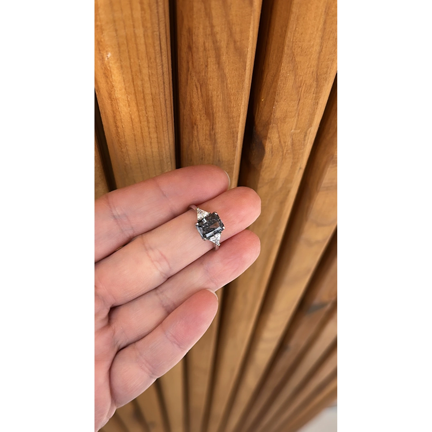 Black Diamond Tektaş Üçgen Tria Yüzük