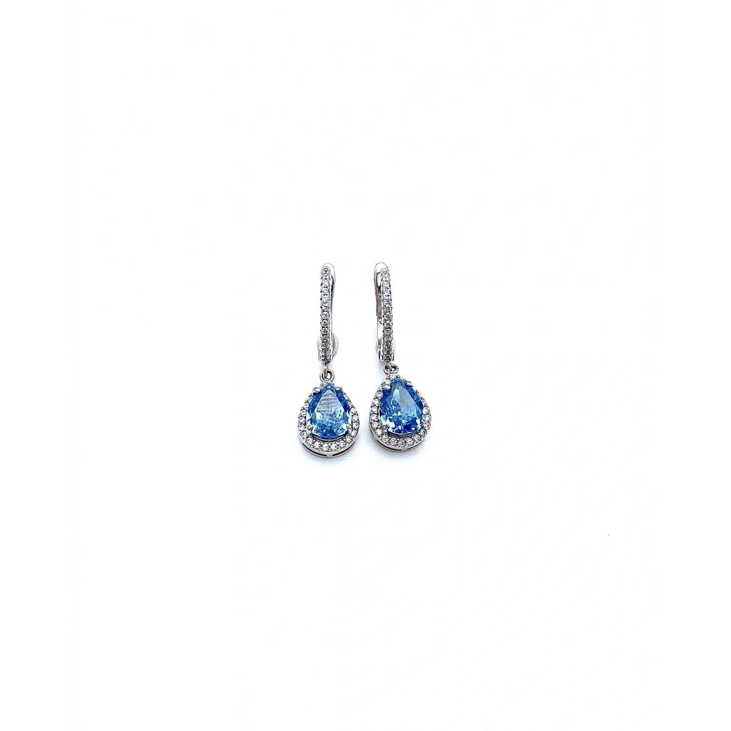 Blue Diamond Damla Aro Halka Küpe