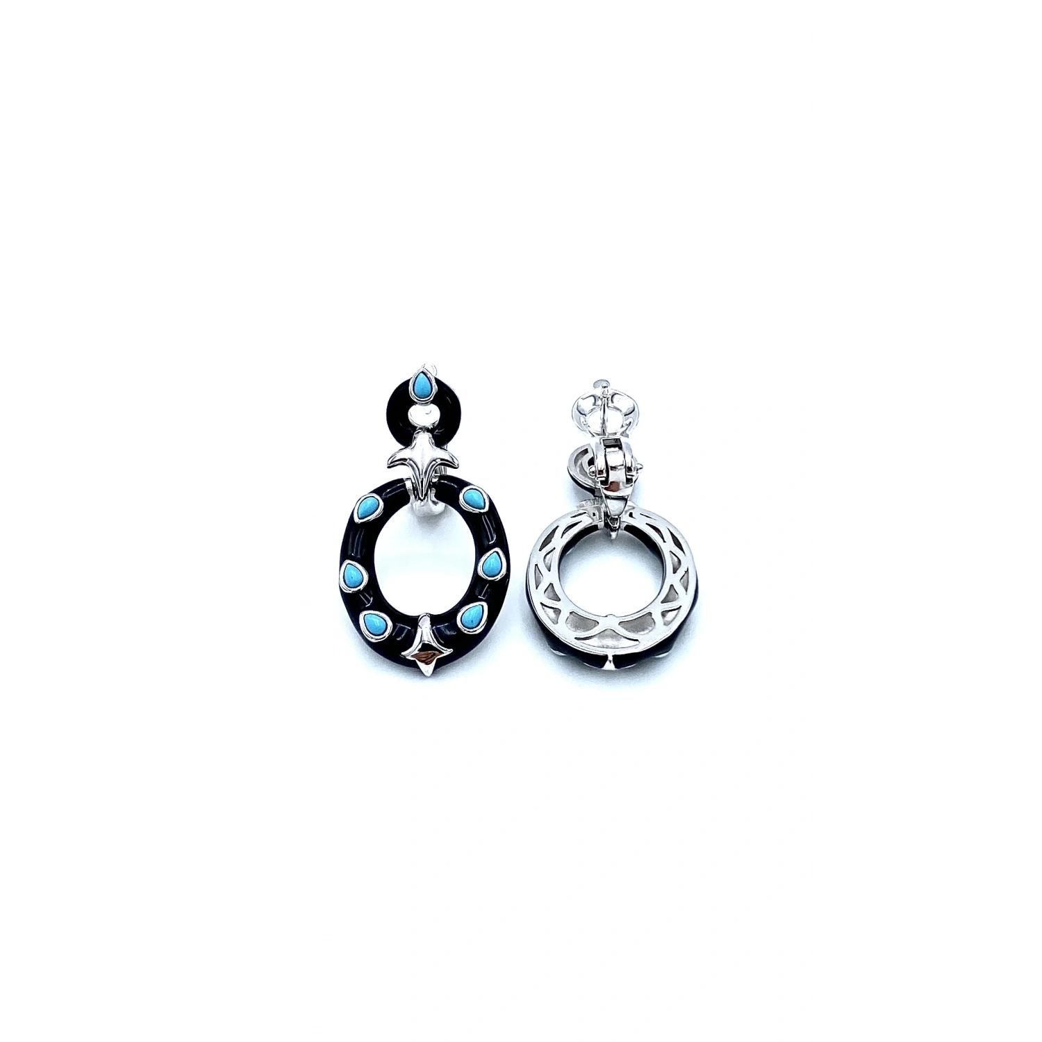 Blue Pebbles Tasarım Küpe