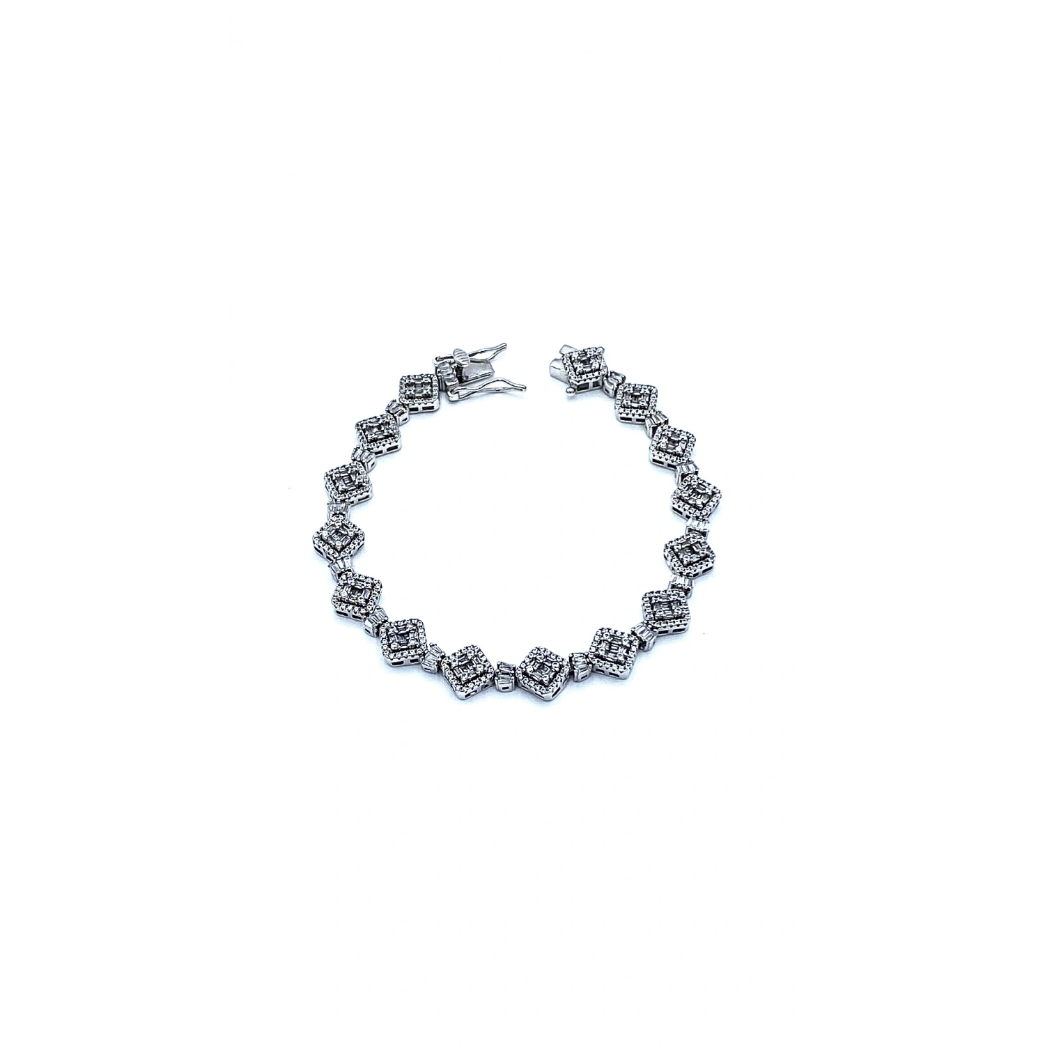 Çapraz Kare Baget Suyolu Bileklik