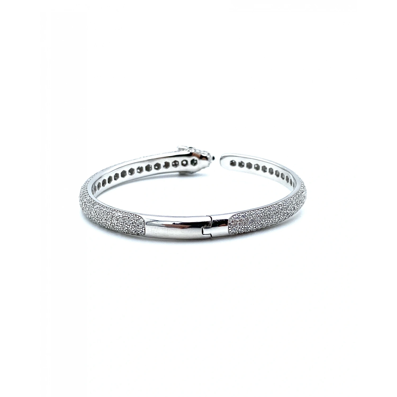 Carti Ful Taşlı Siyah Beyaz Jag Kelepçe