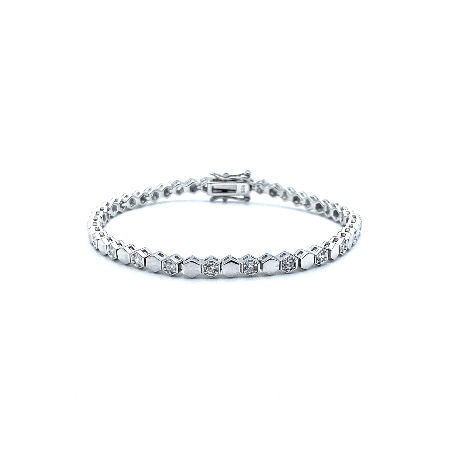 Ch Bee Altıgen Taşlı Suyolu Bileklik