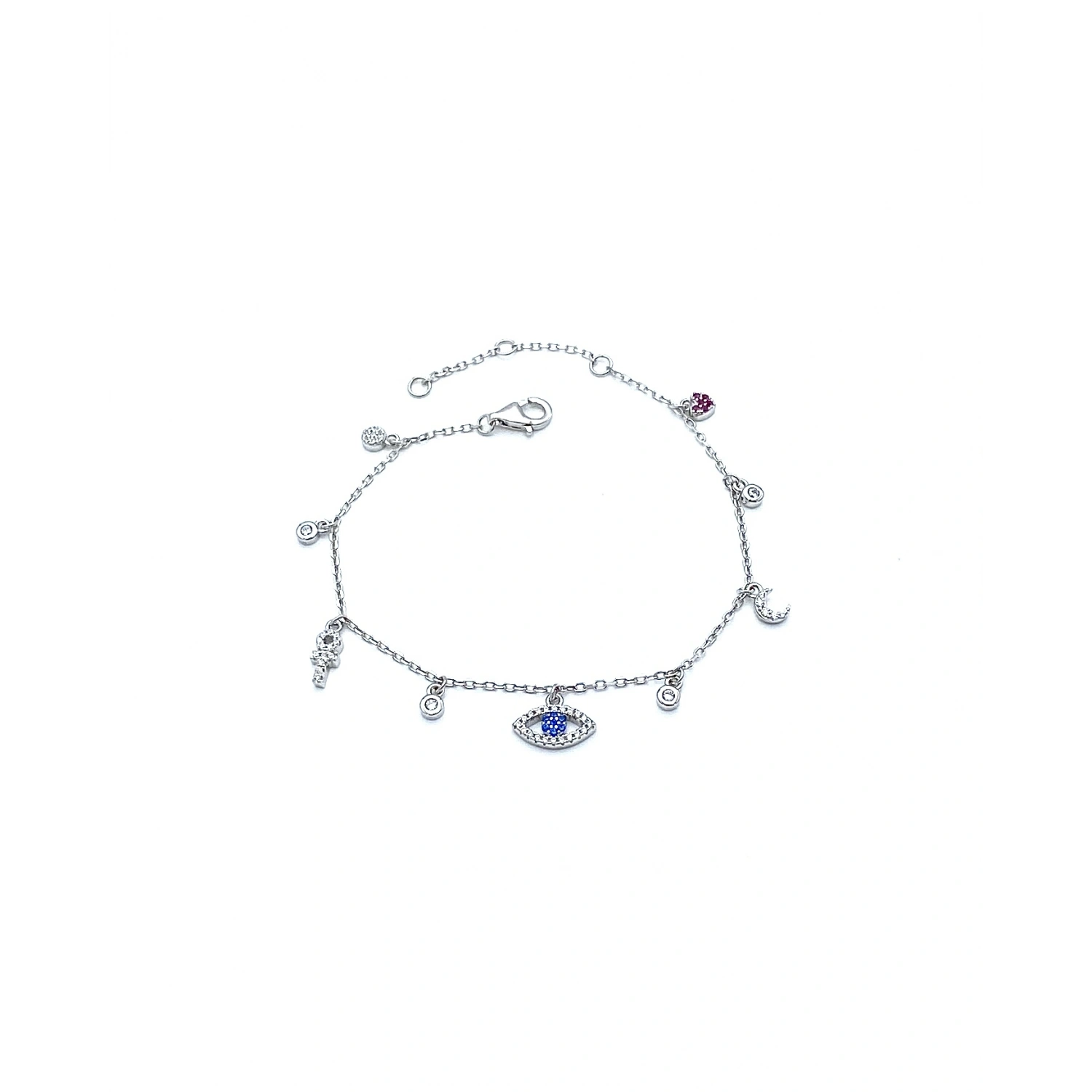 Charm Sallantılı Göz Zincir Bileklik