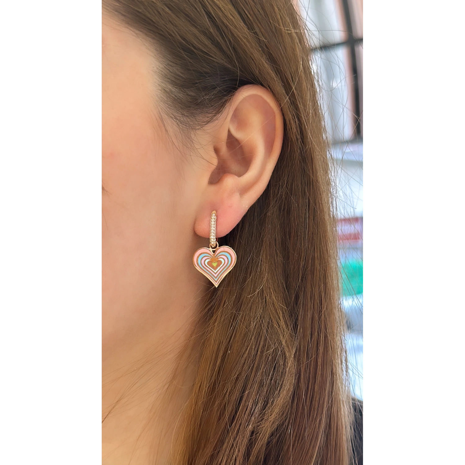 Cheerful Heart Halka Küpe