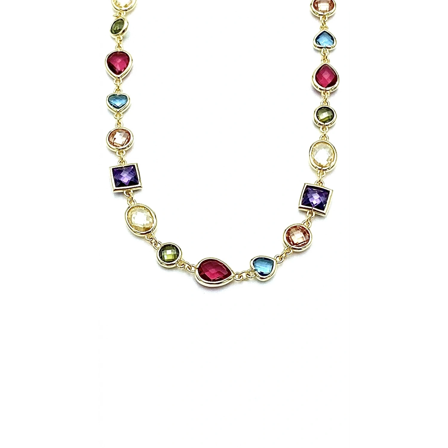 Colourfull Gömme Taş Kolye