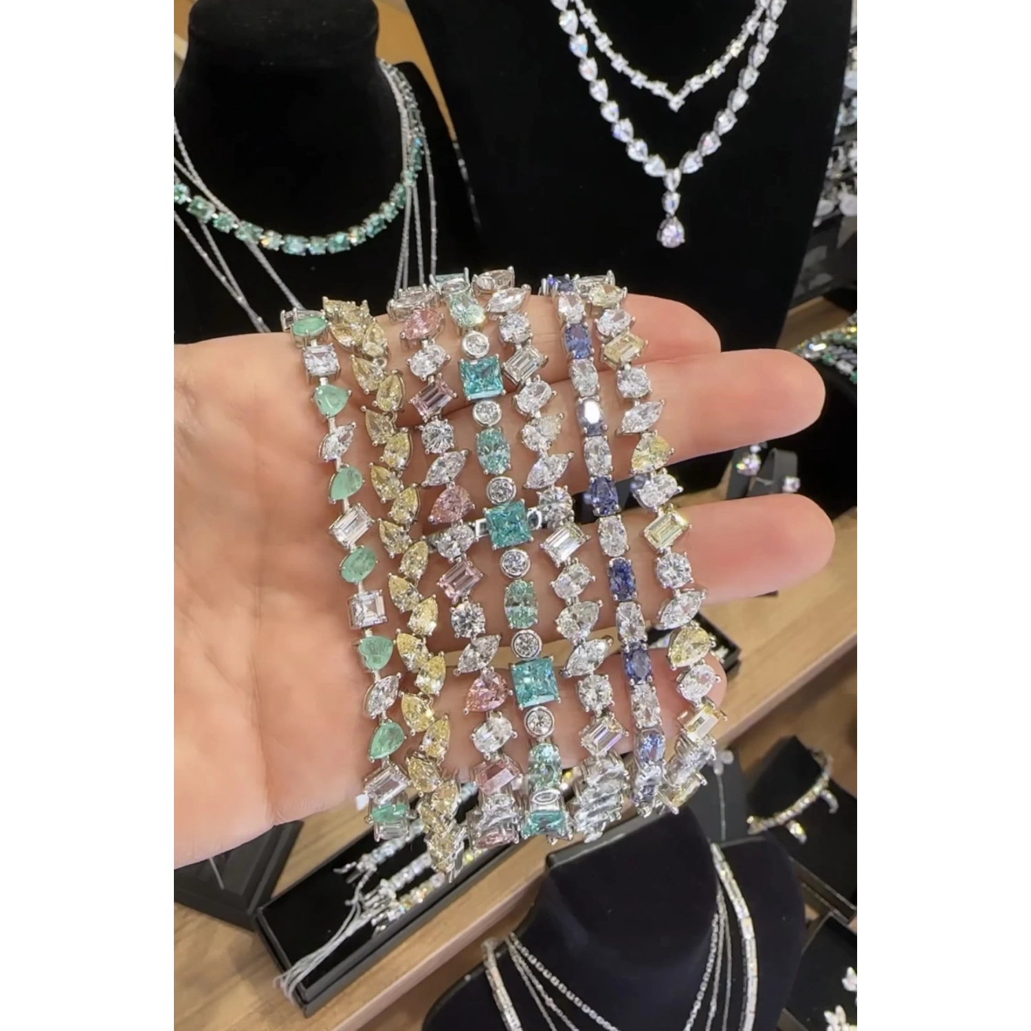 Damla Mozanit Geo Bileklik