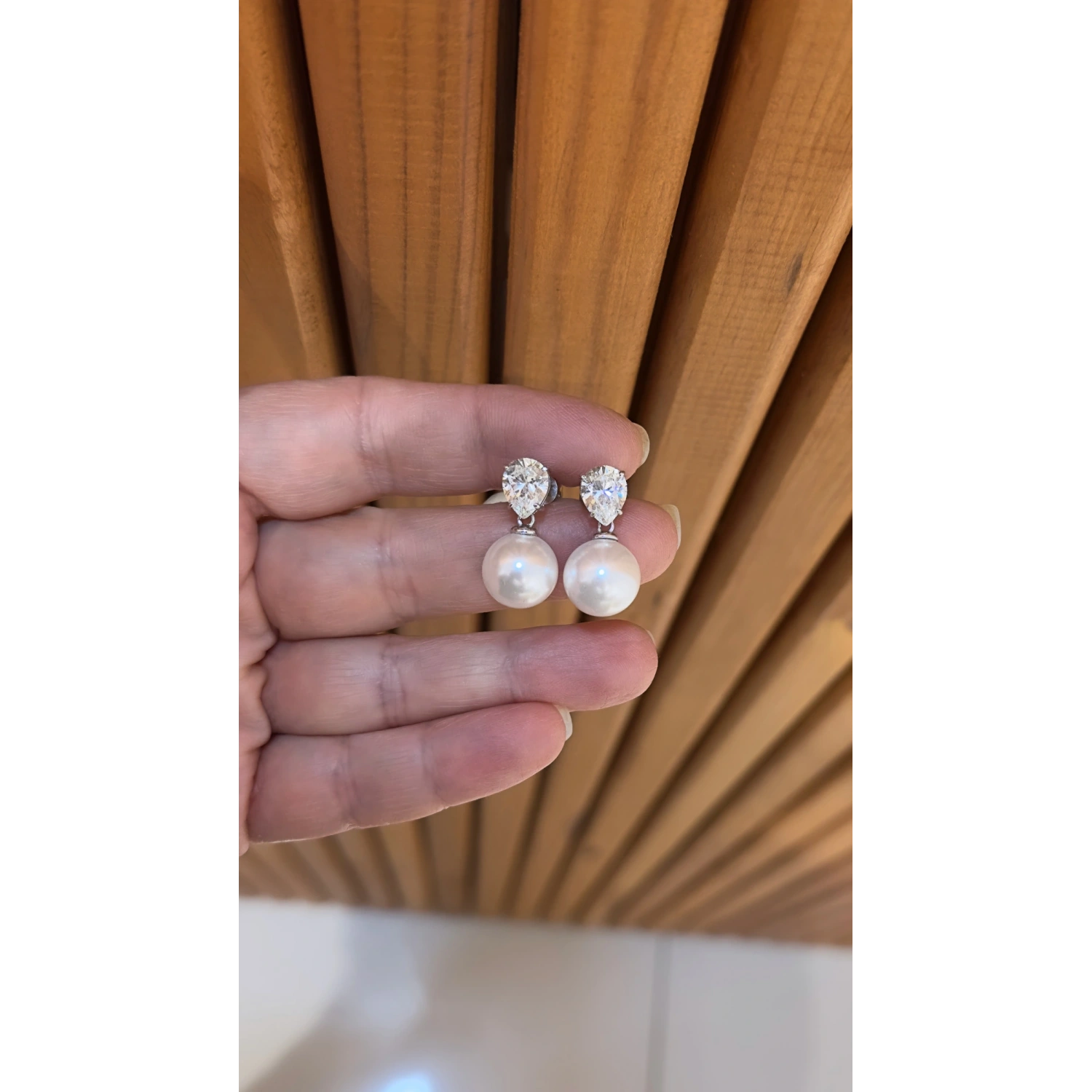 Damla Mozanit İnci Küpe