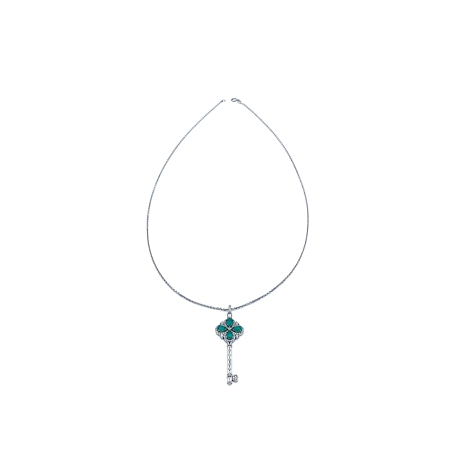 Damla Paraiba Anahtar Kolye