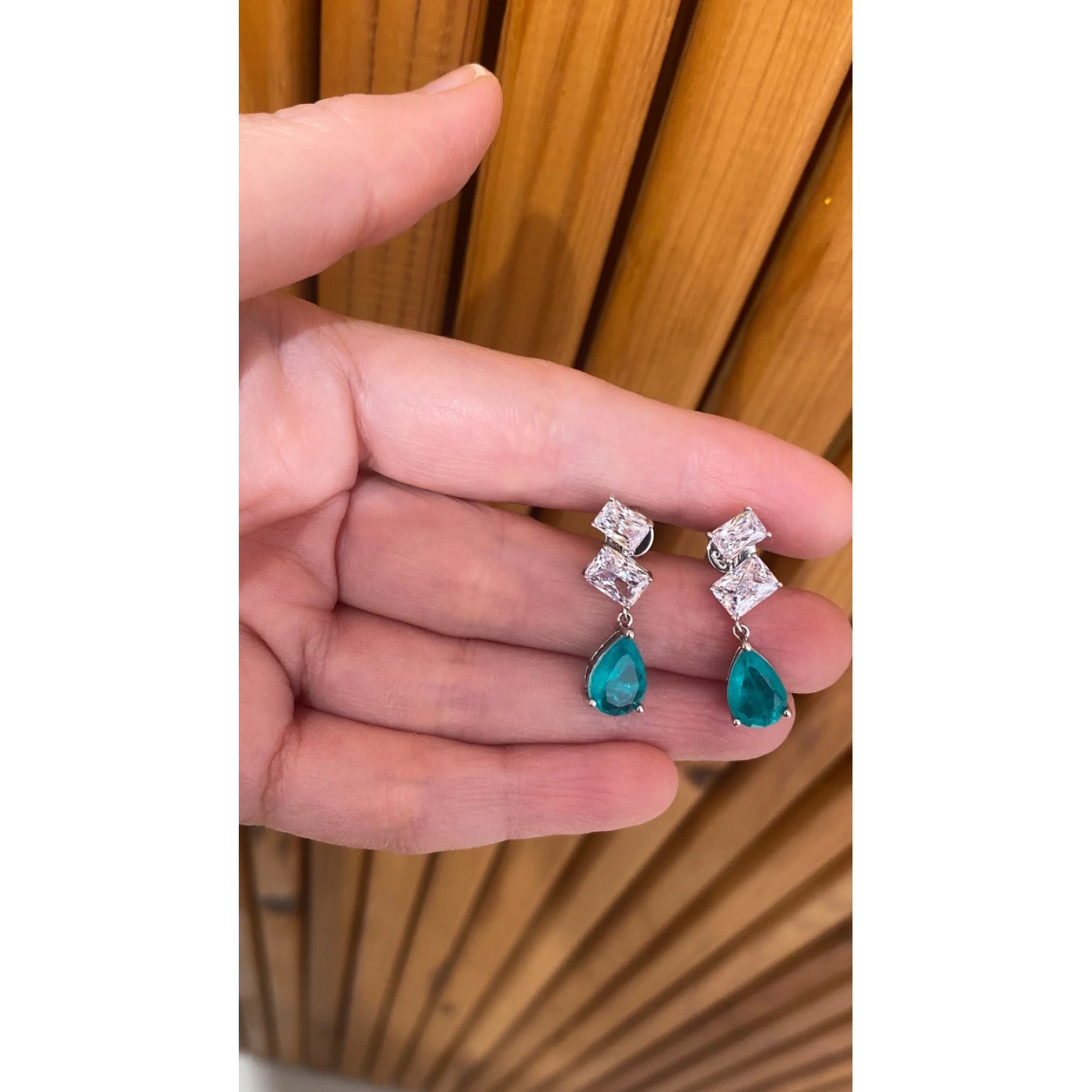 Damla Paraiba Di Duo Küpe