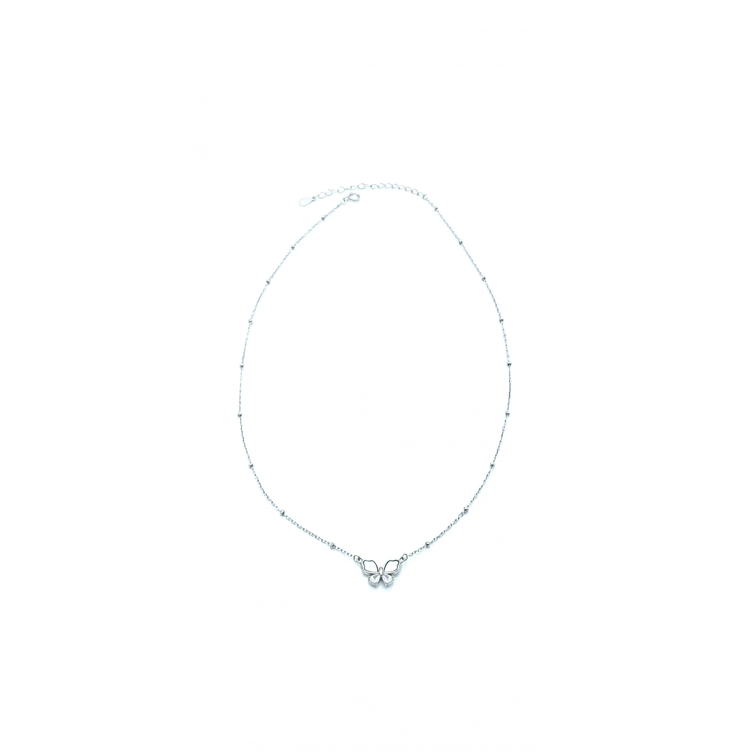 Damla Taşlı Sedef Kelebek Kolye