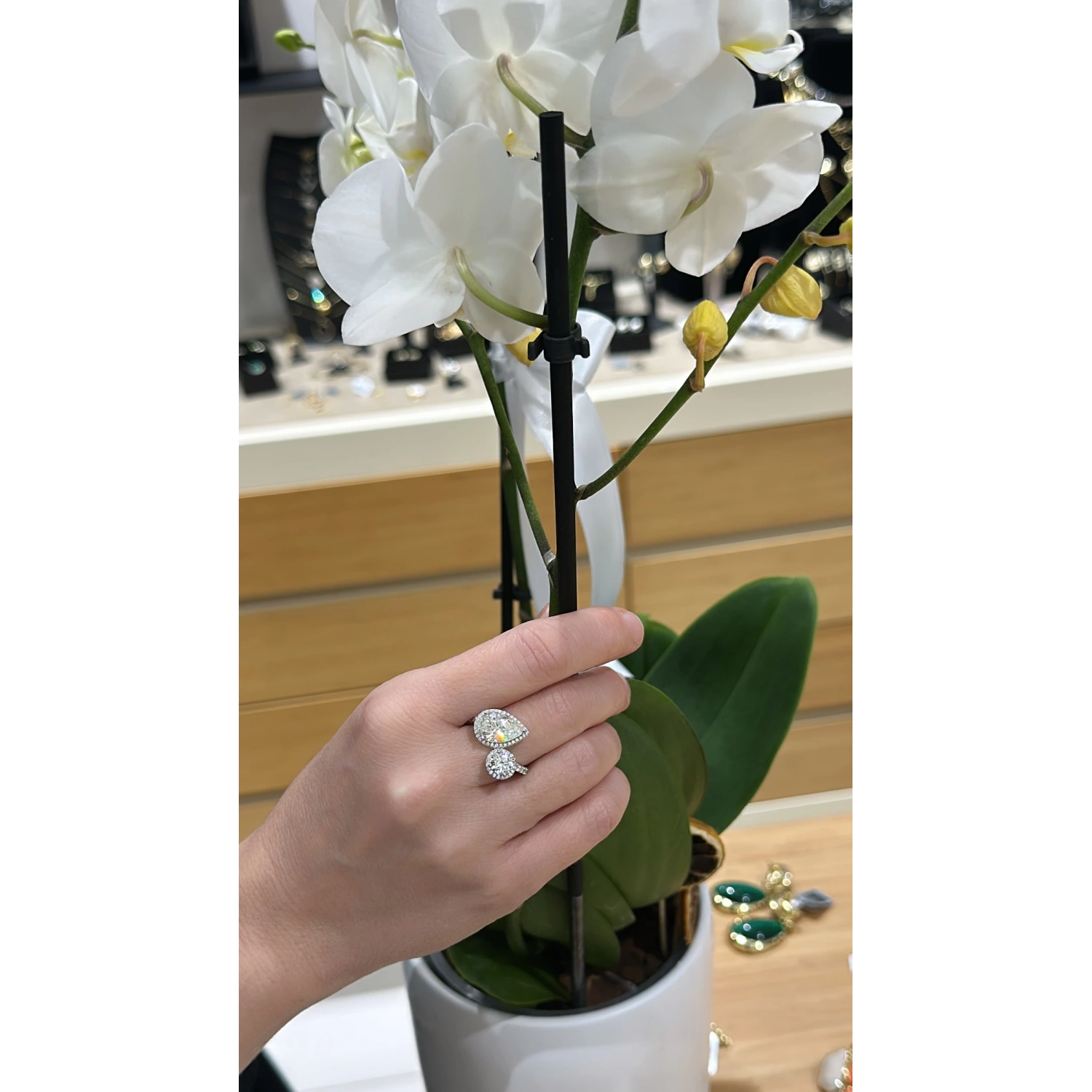 Damla Tektaş Mozanit Yüzük