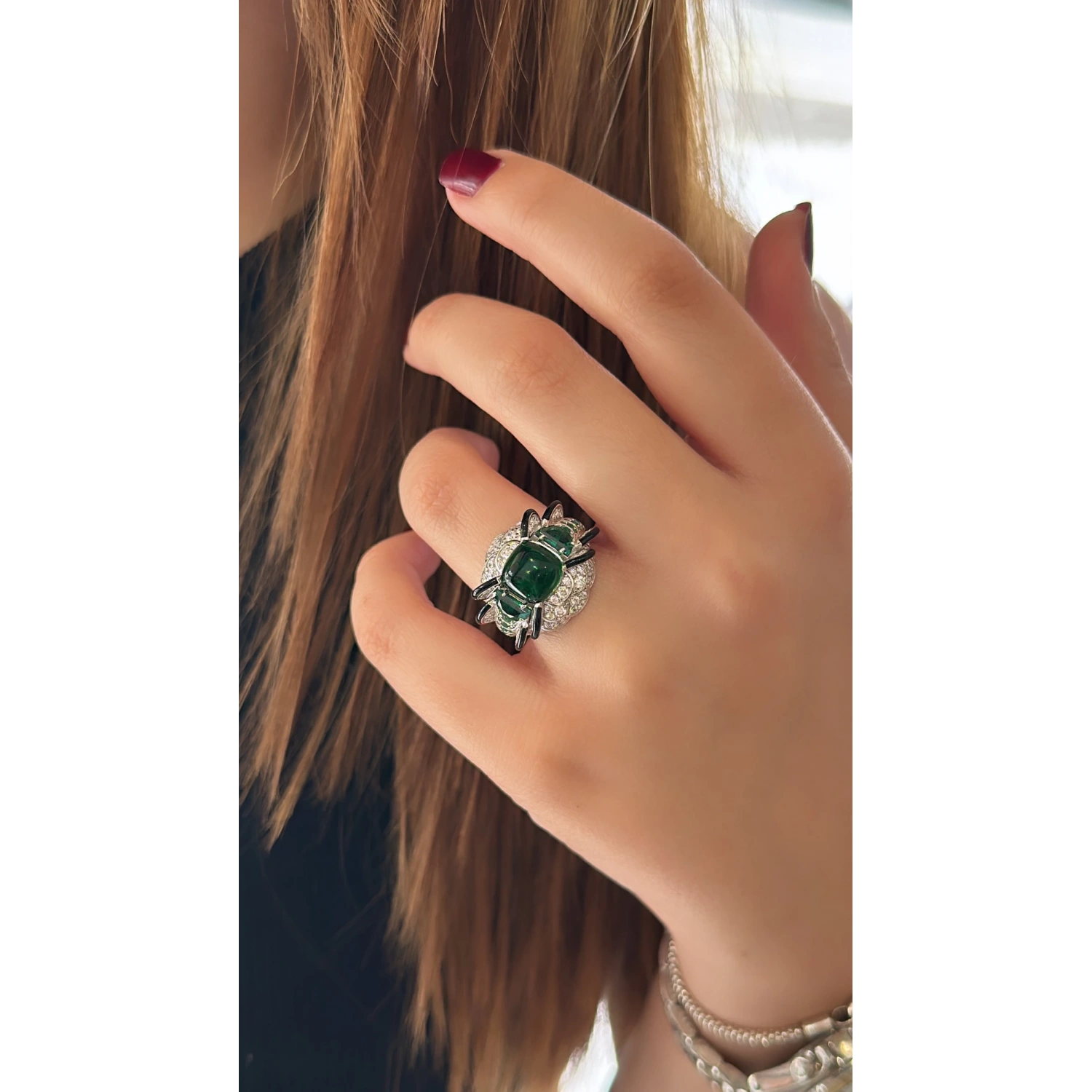 Deep Green Tasarım Yüzük