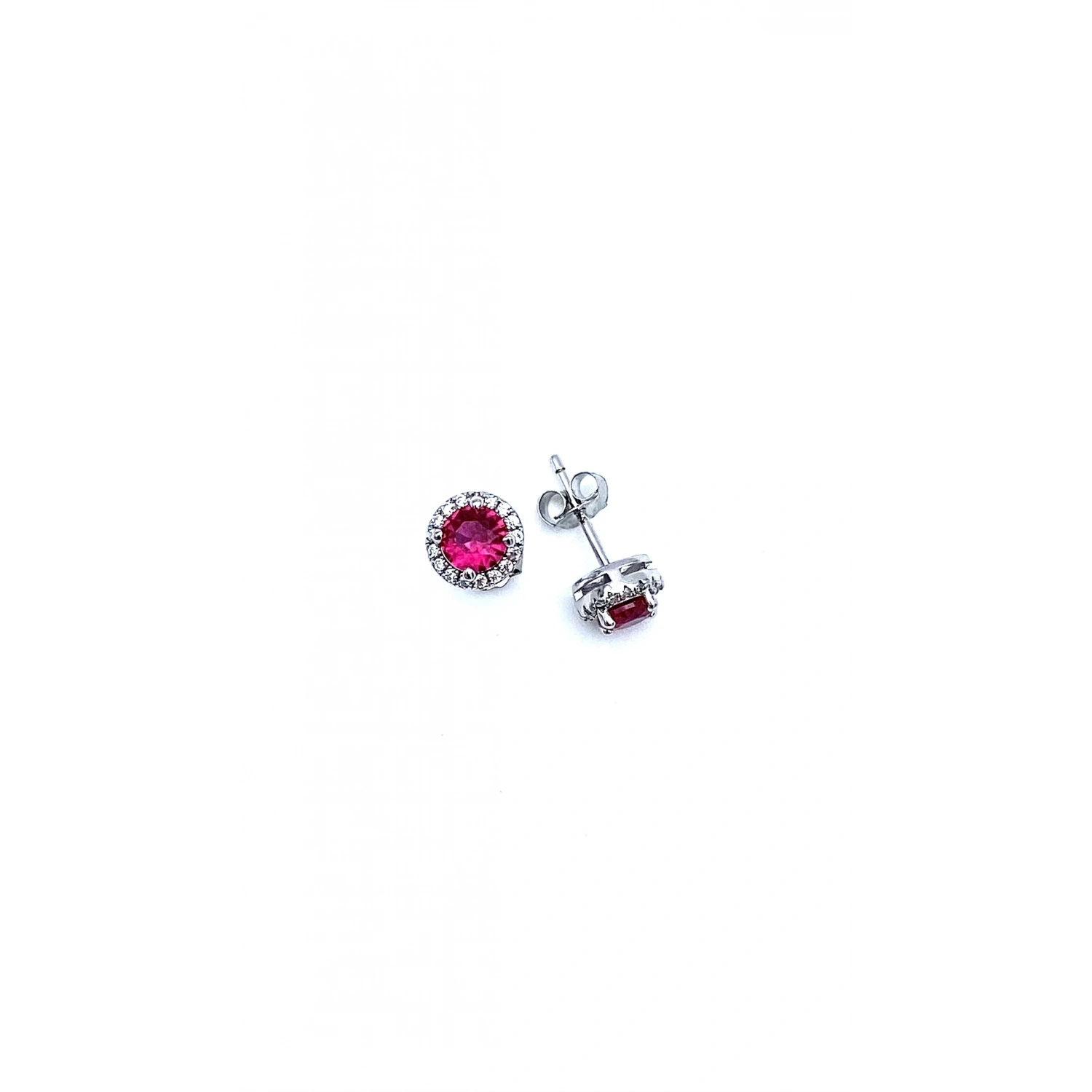 Dot Ruby Stud Küpe