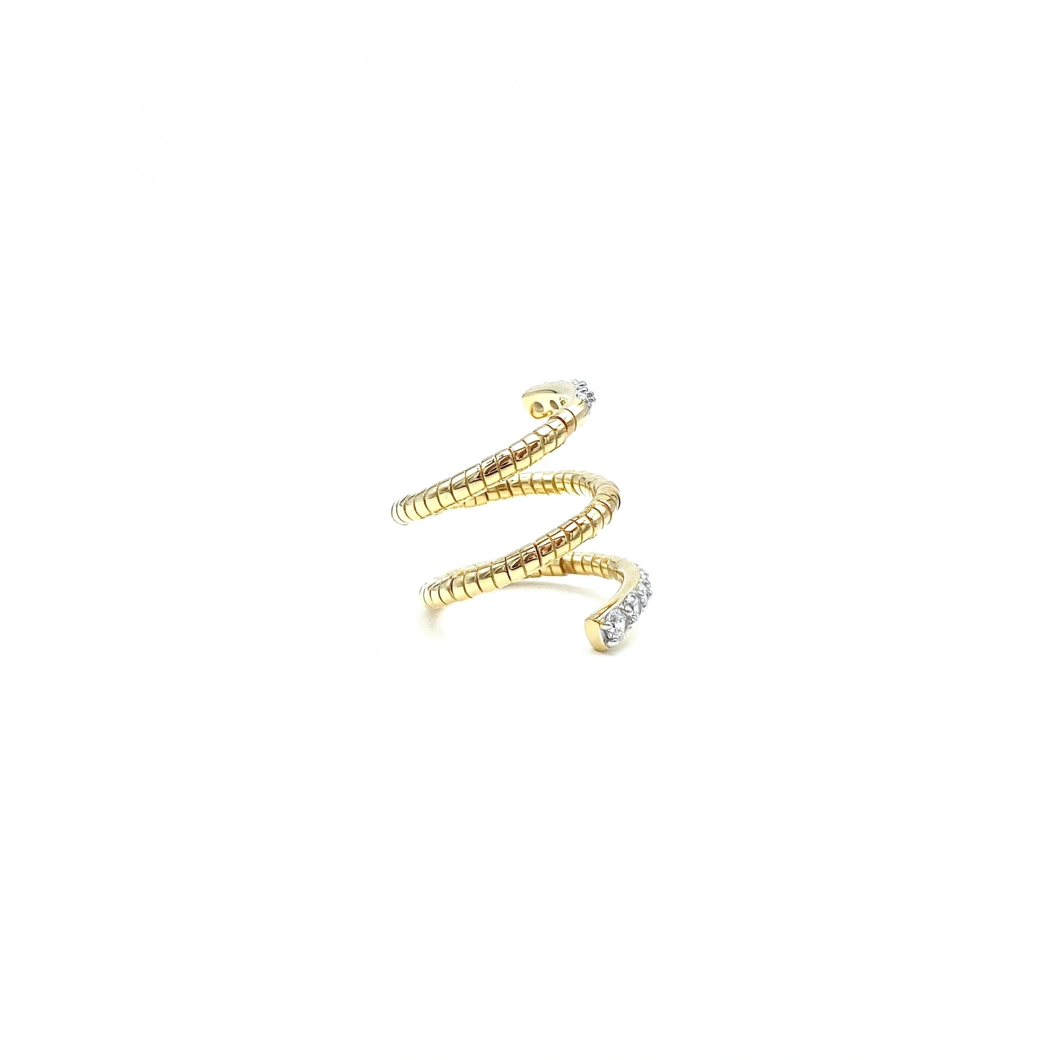 Dotted Spiral Taşlı Yüzük