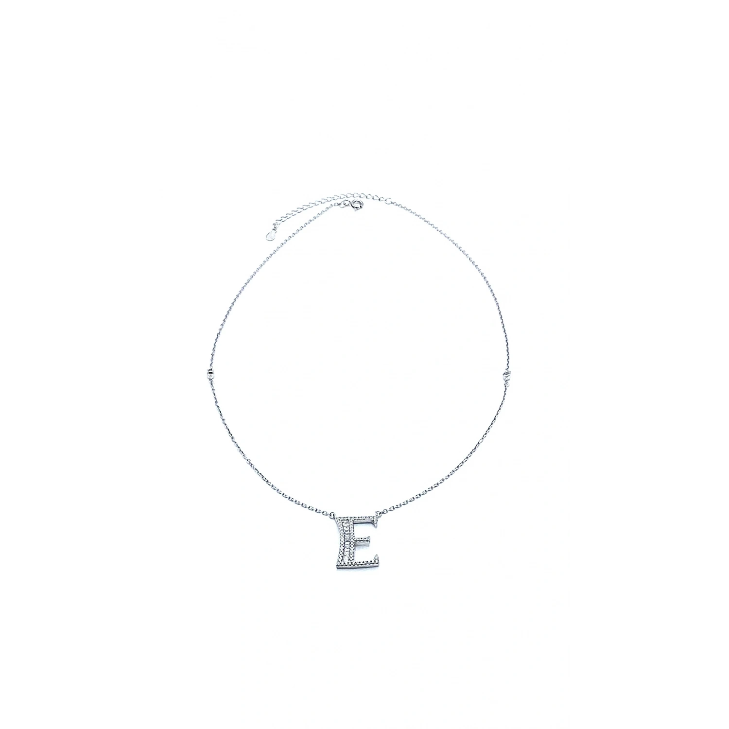 E Bagetli Harf Kolye