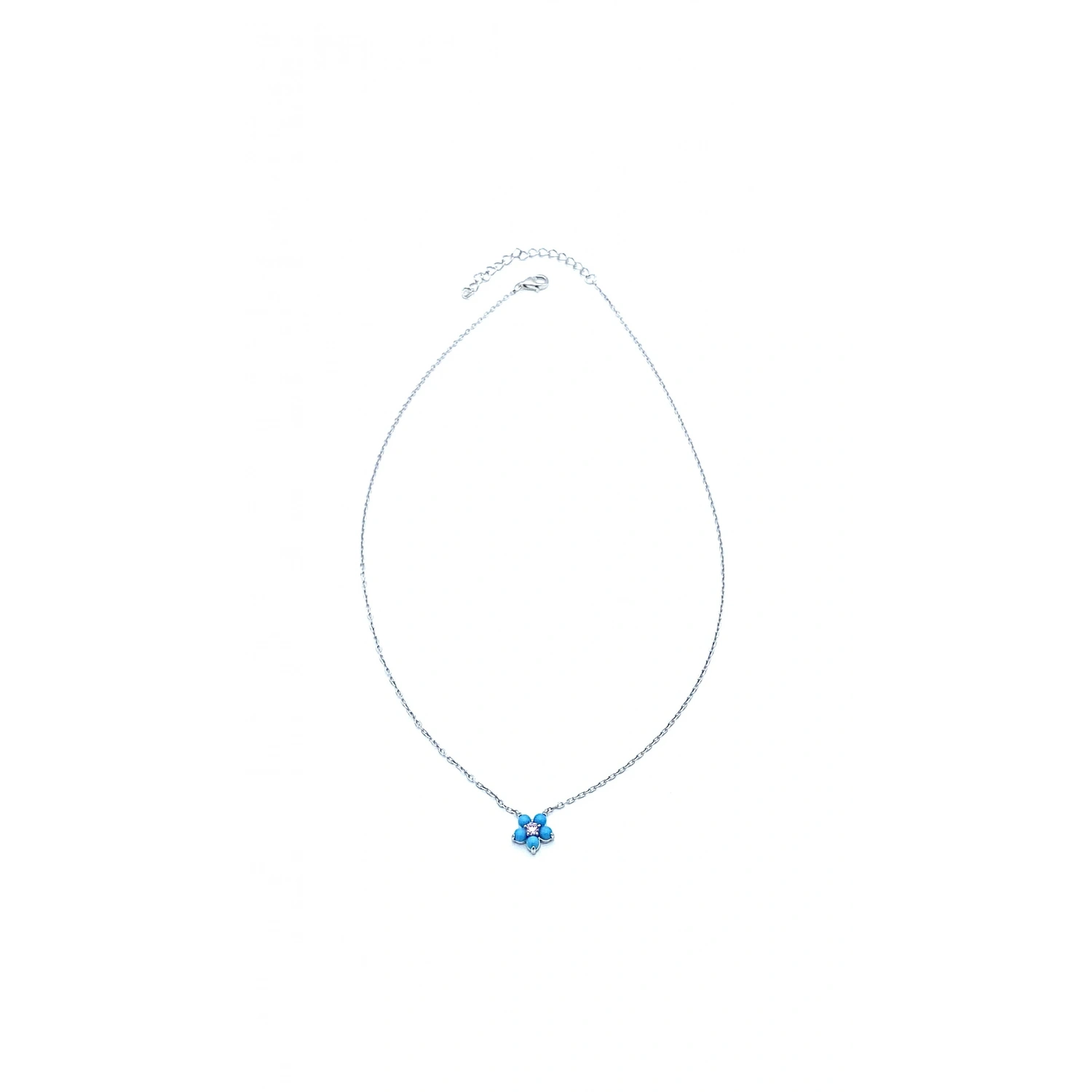 Firuze Çiçek Kolye