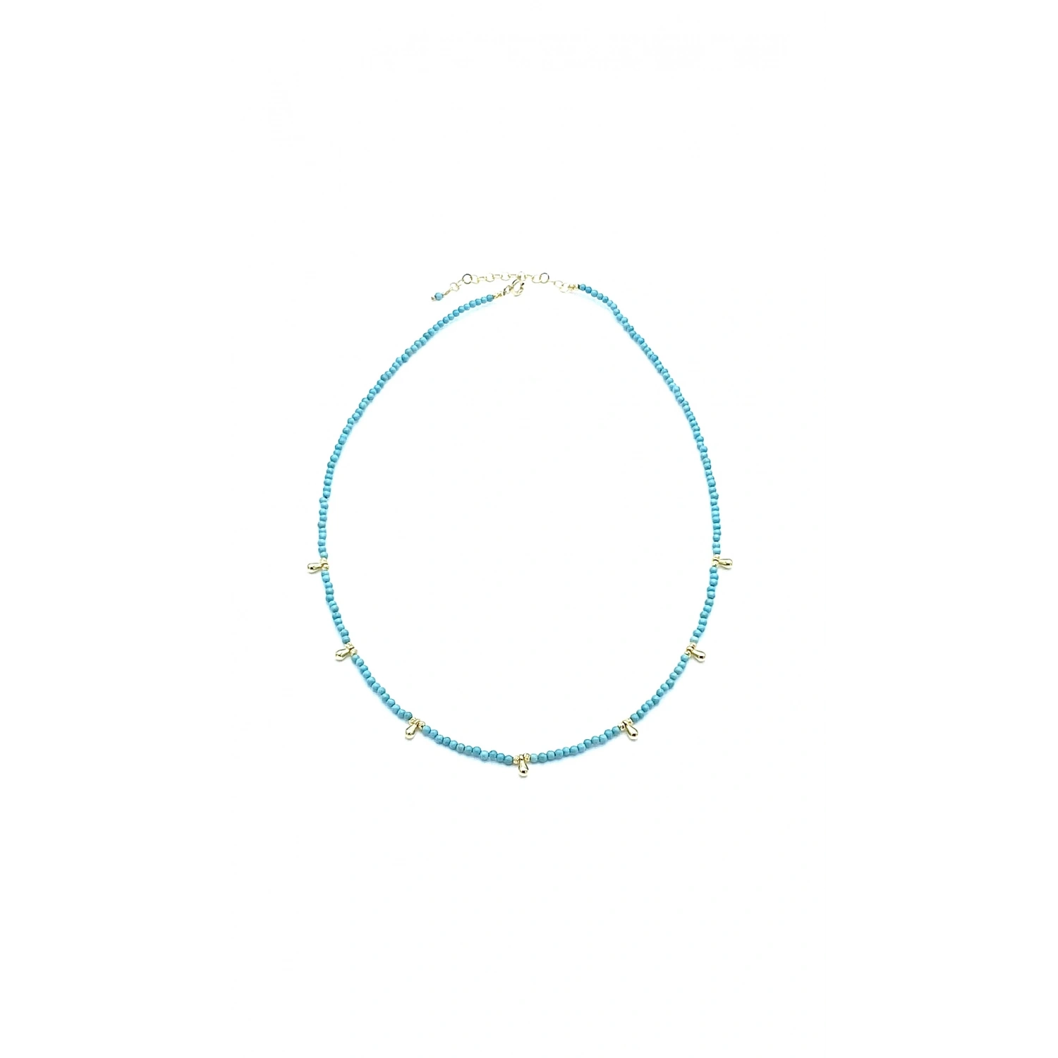 Firuze Dorika Detaylı Kolye