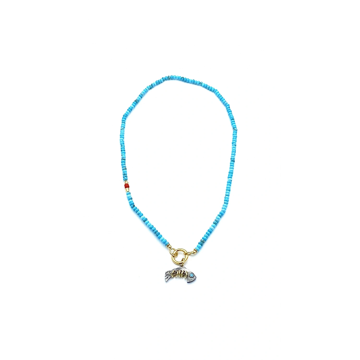 Firuze Fishbone Kolye