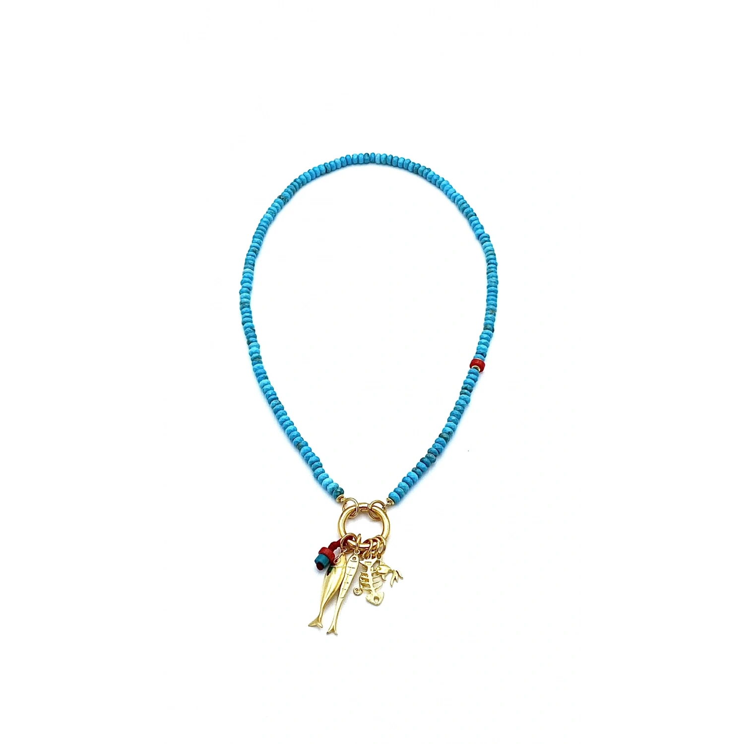 Firuze Multi Sea Charm Kolye