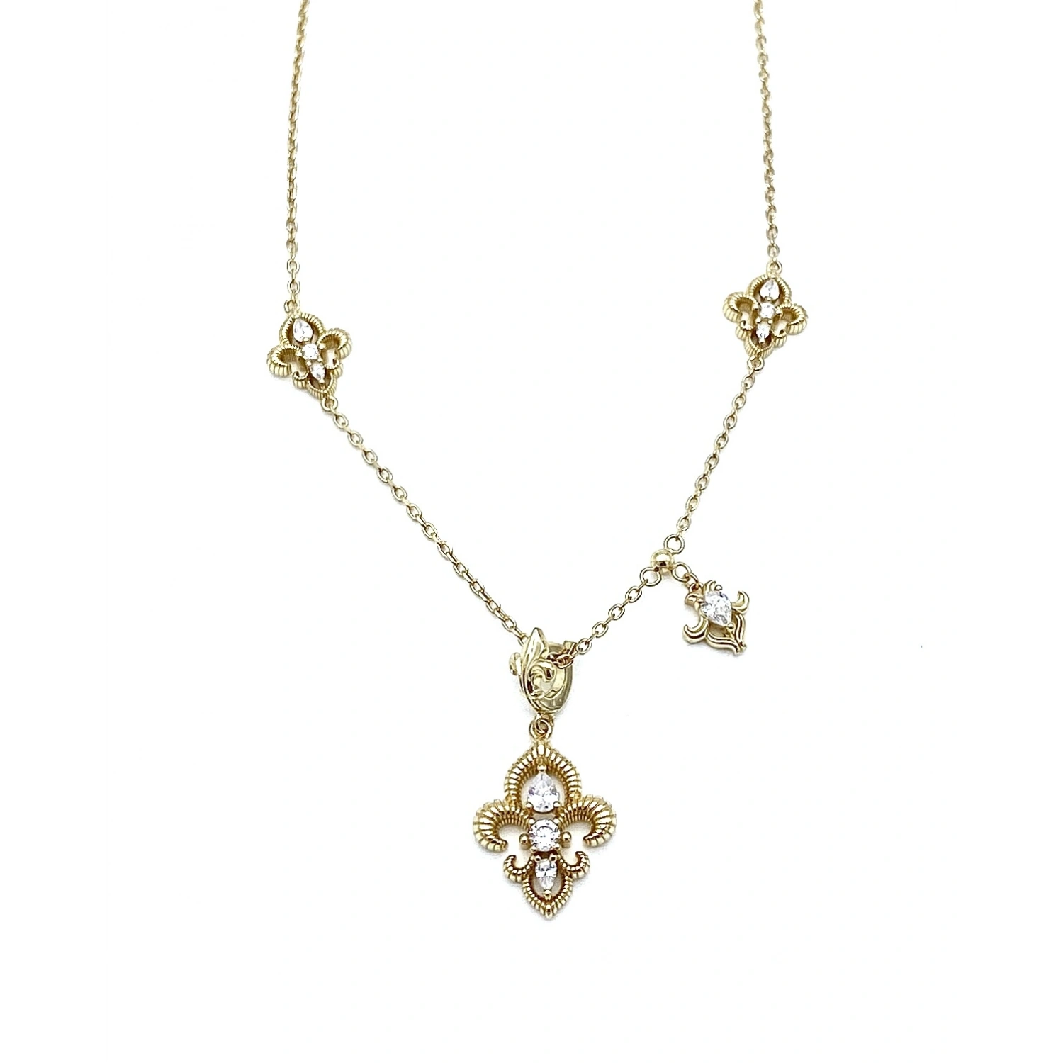 Fleur De Lis Zincir Kolye
