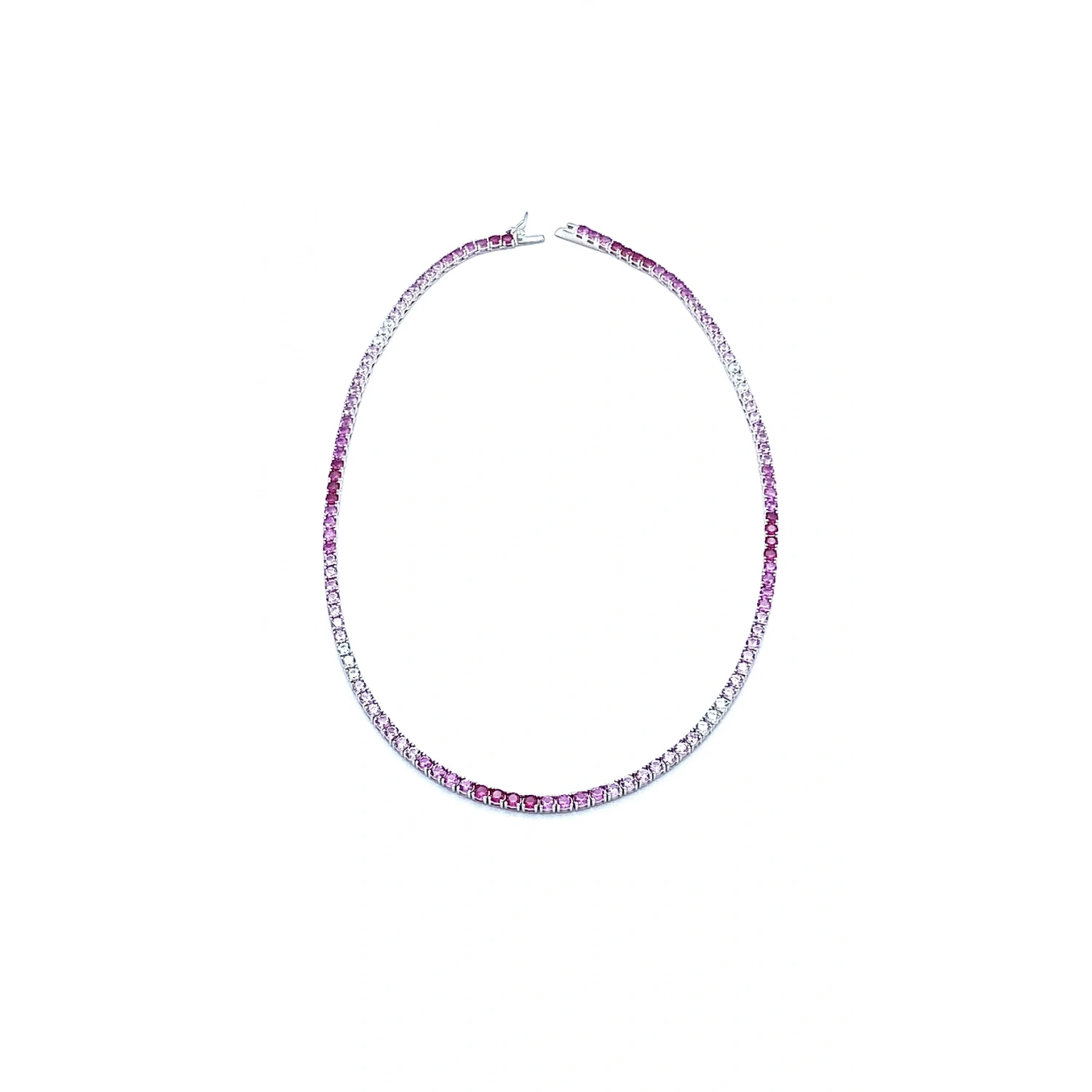 Fuşya Degrade 3mm Suyolu Kolye