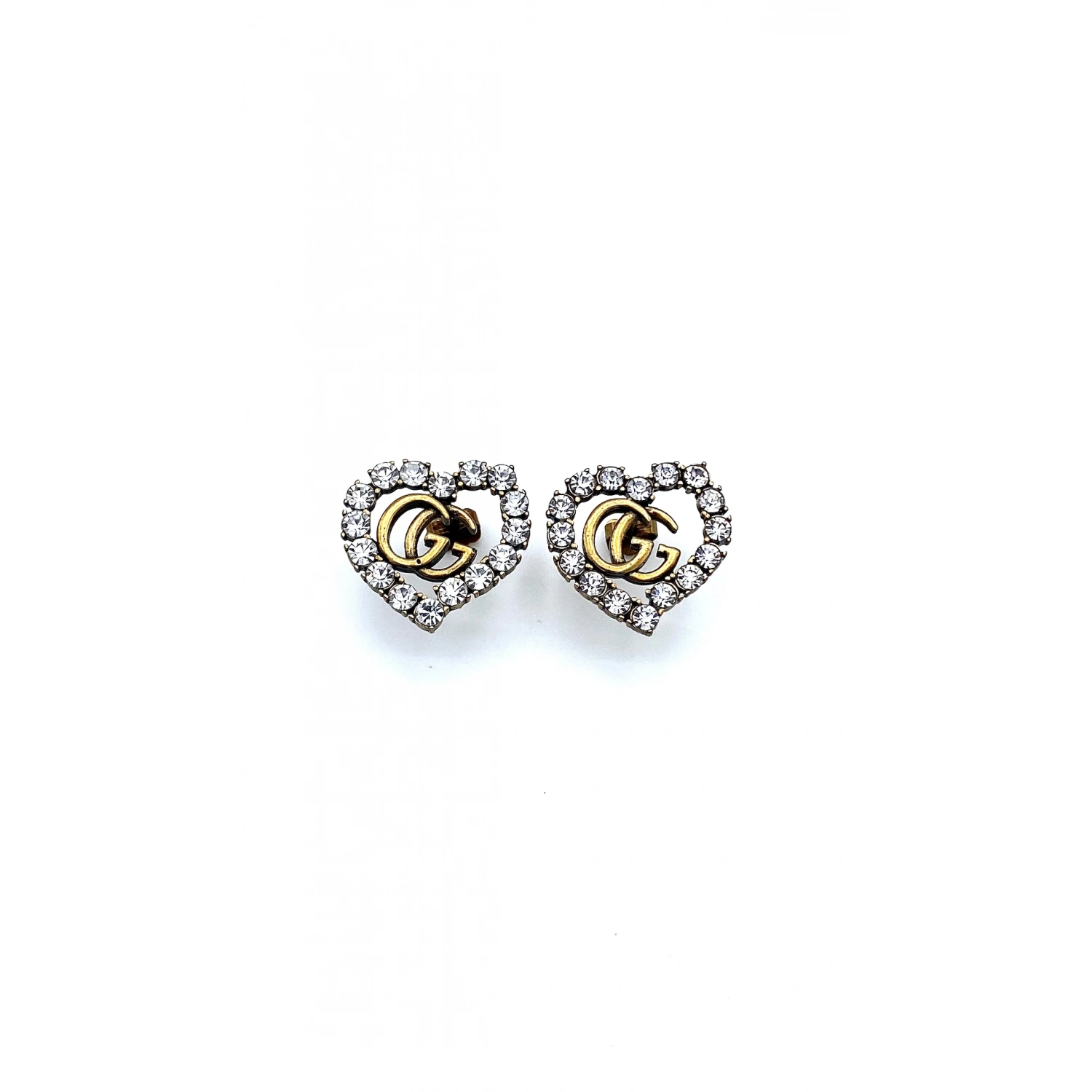 GC Taşlı Heart Küpe