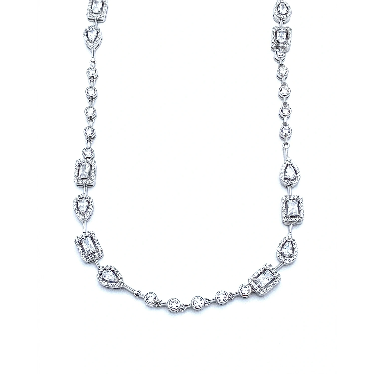 Geo Aro Gömme Suyolu Çubuklu Gerdanlık Kolye