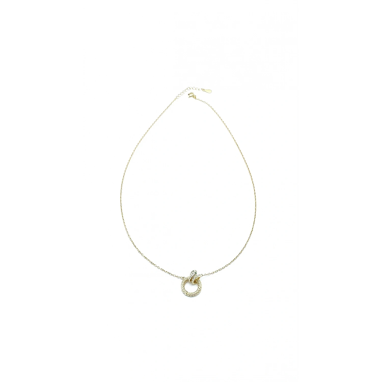 Halkaya Sarılı Yılan Kolye