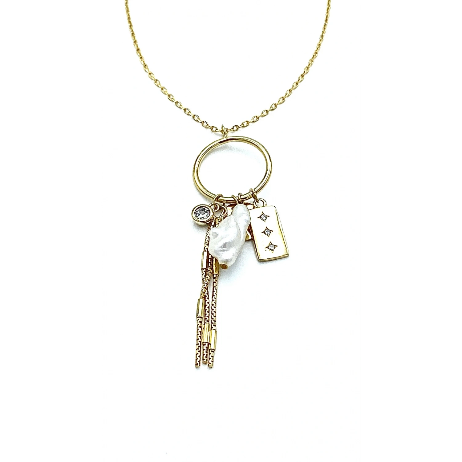 İnci Detaylı Summer Kolye